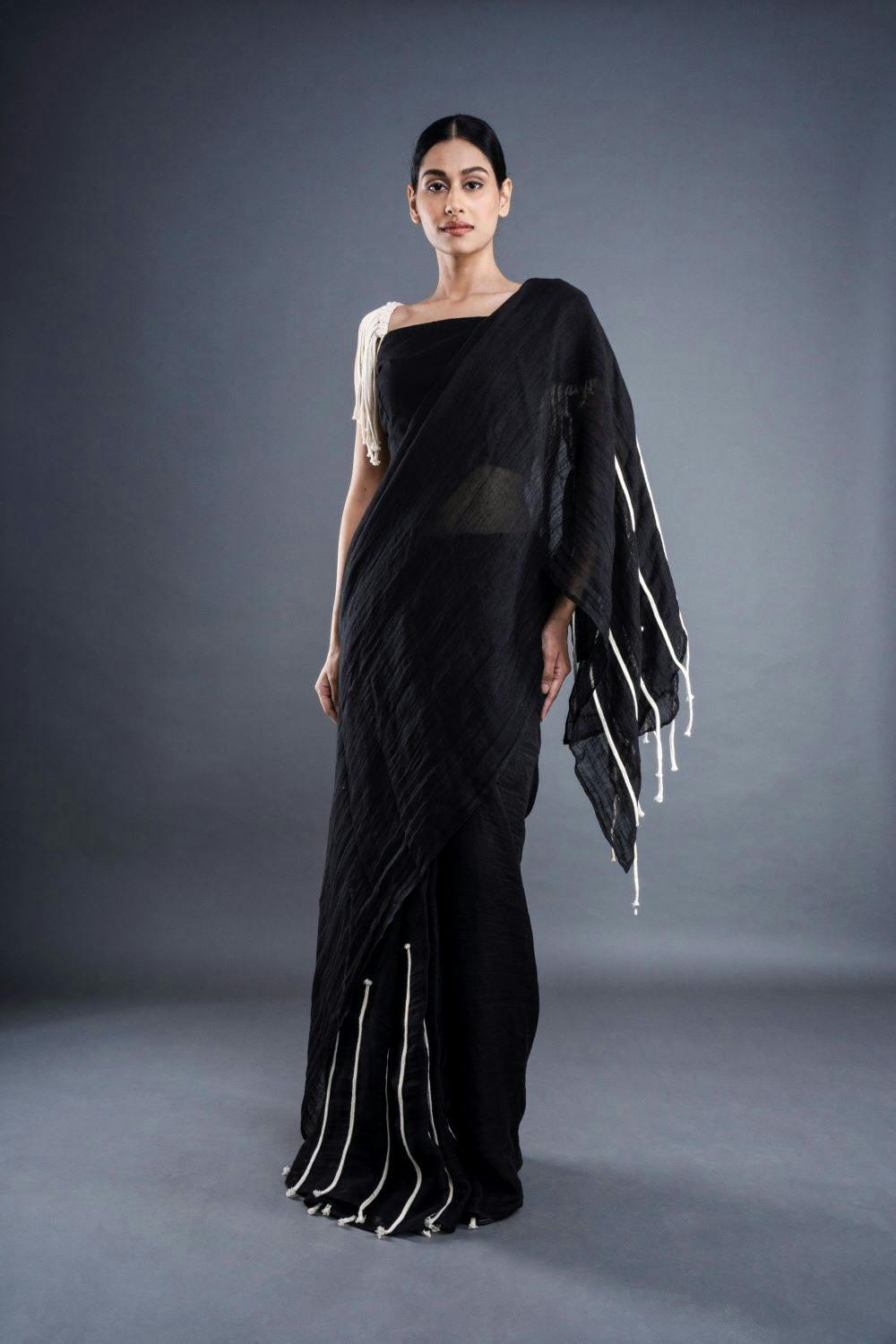 Thumbnail preview #1 for ATBW - Black Brunch Saree