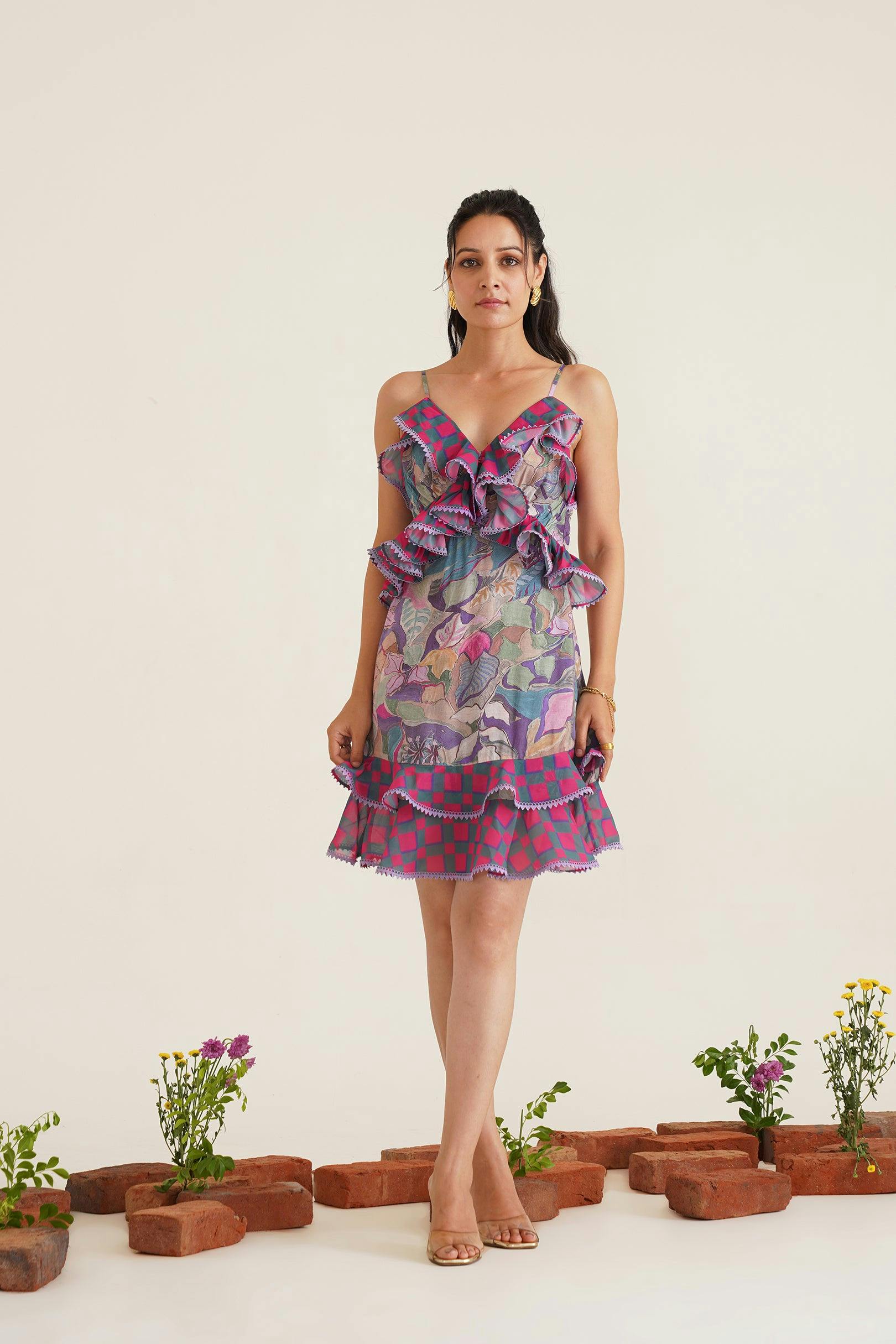 Leila Flounce Dress, a product by Sunandini