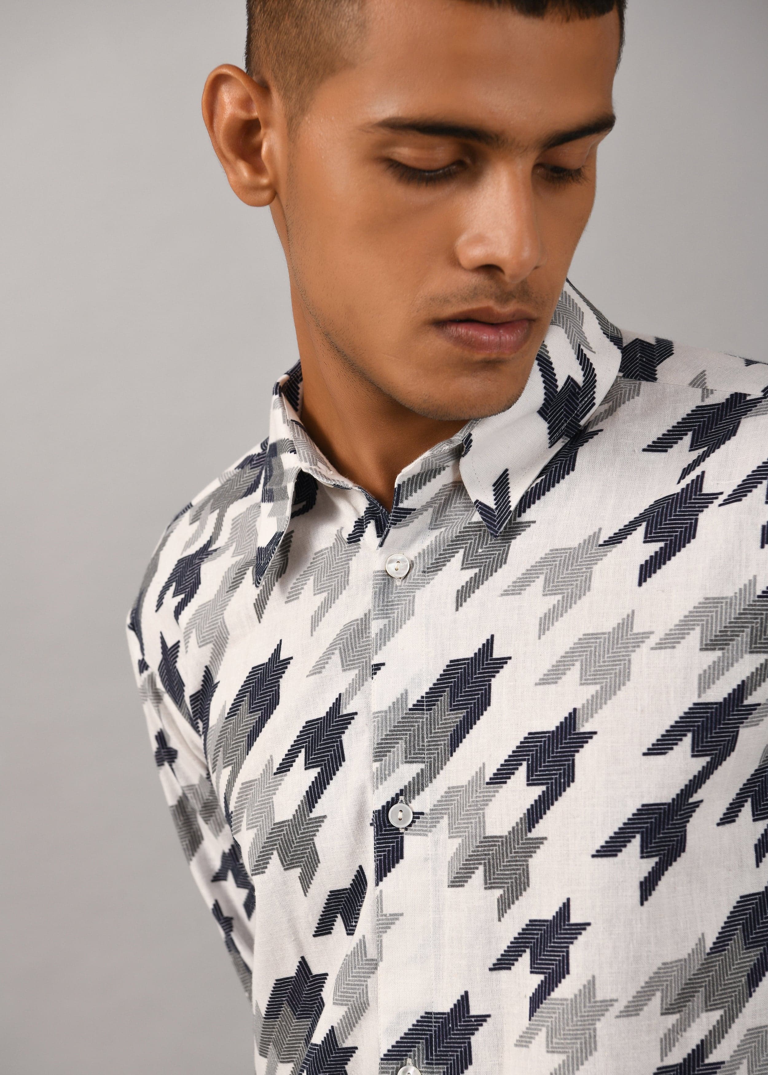 Thumbnail preview #9 for Star Houndstooth Shirt