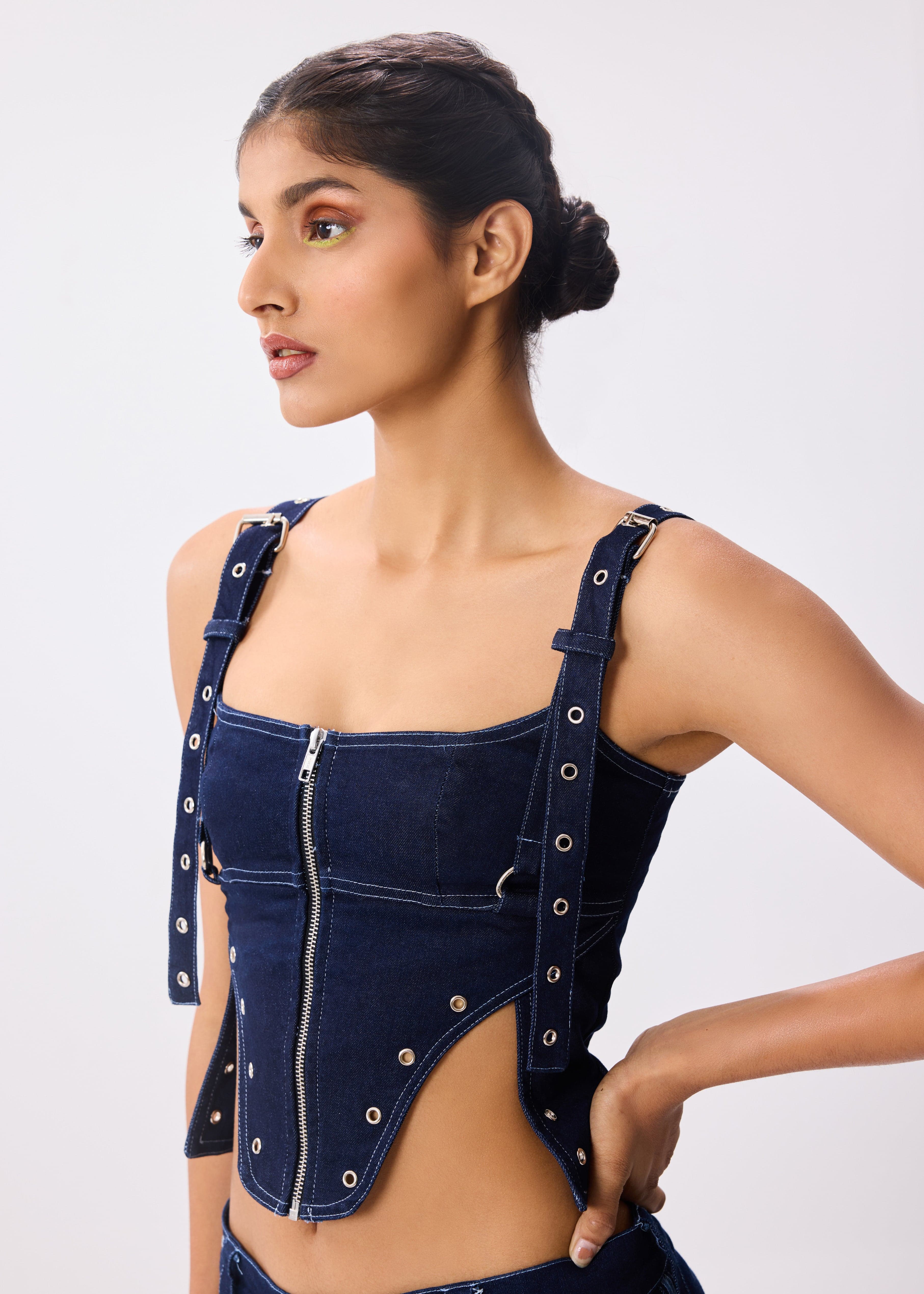 Thumbnail preview #4 for Buckle Up Corset Top