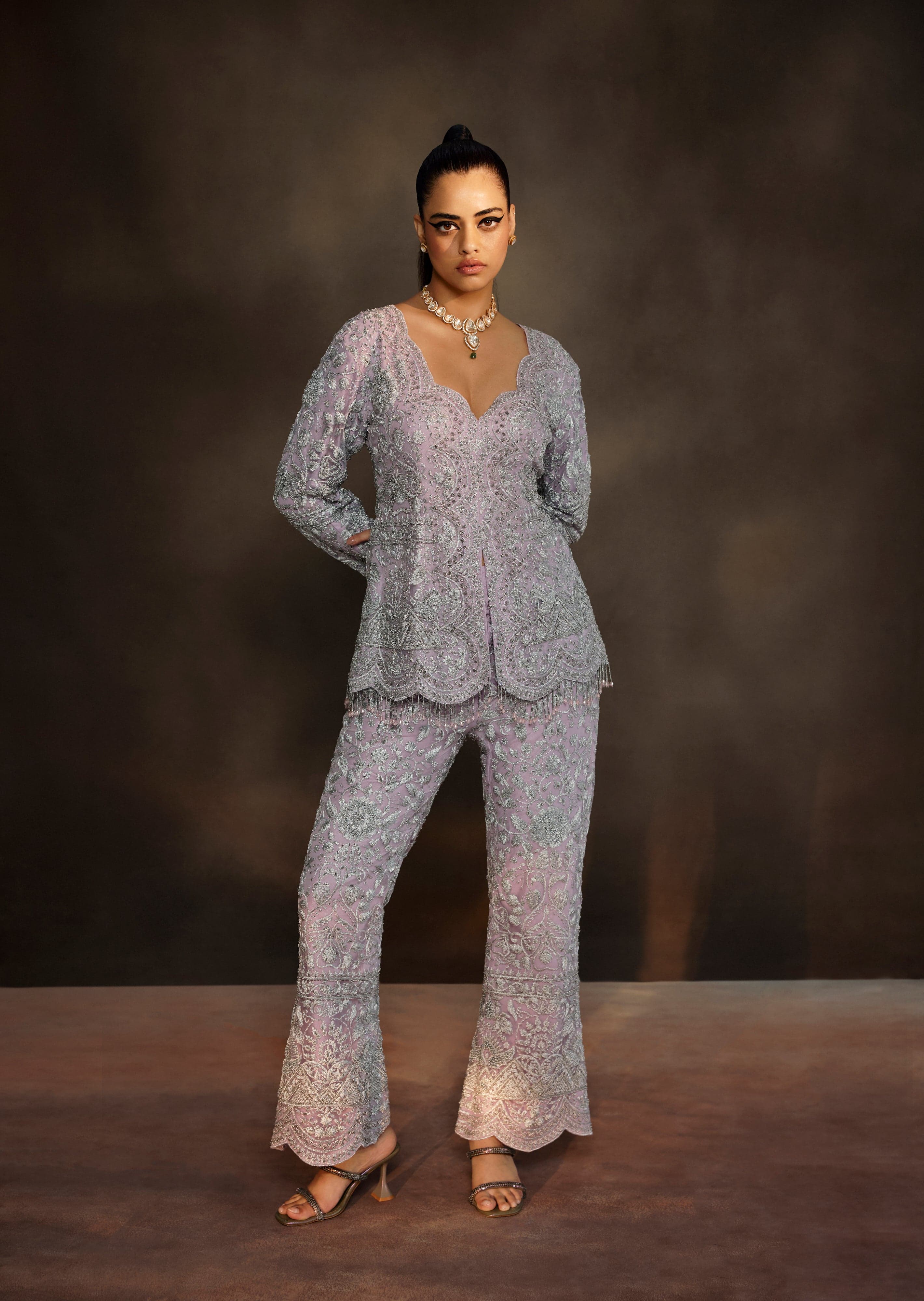 Thumbnail preview #1 for Lavendar Jacket Set