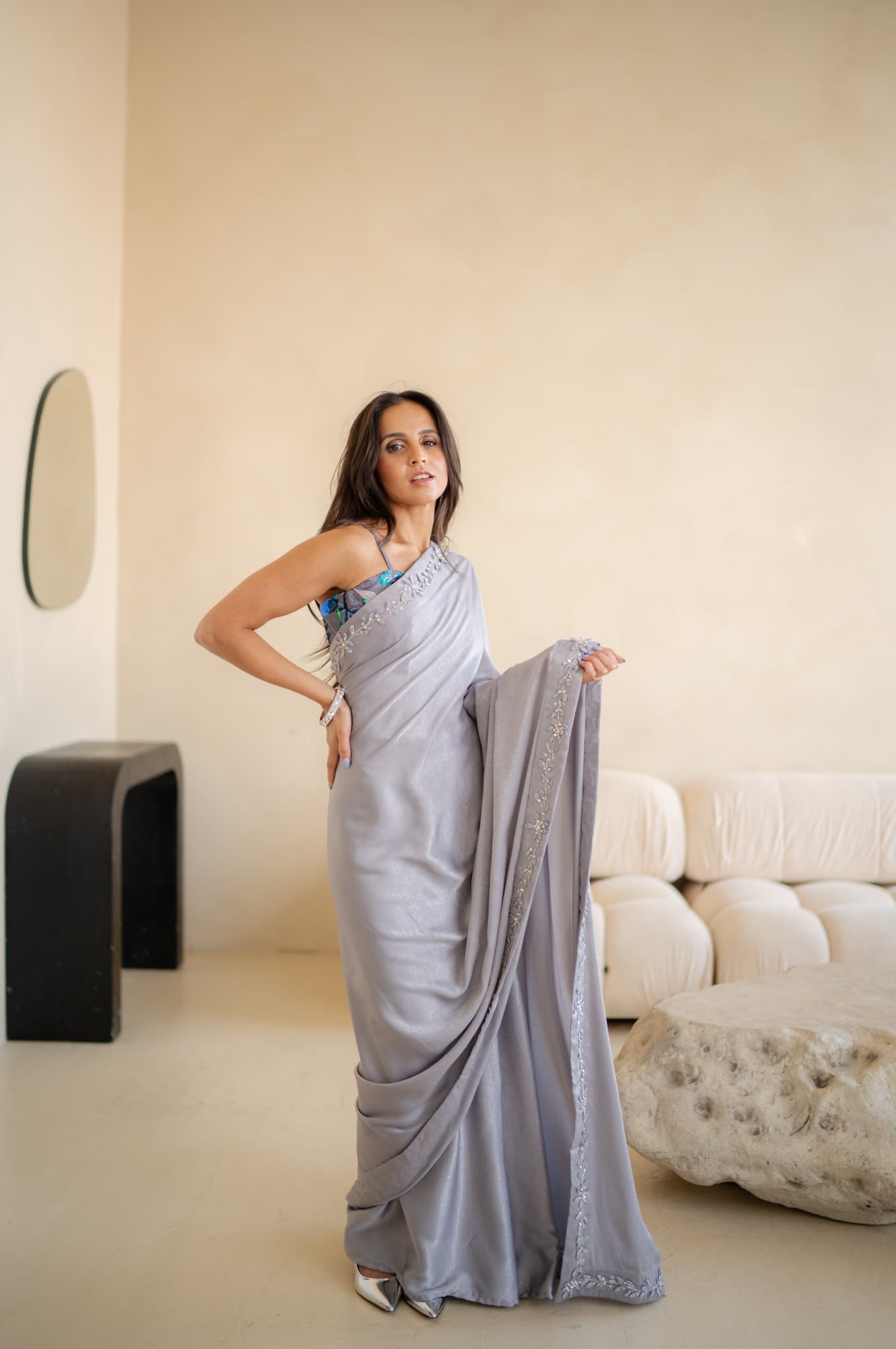 Reyna Pre-stitched Saree, a product by MOR Collections