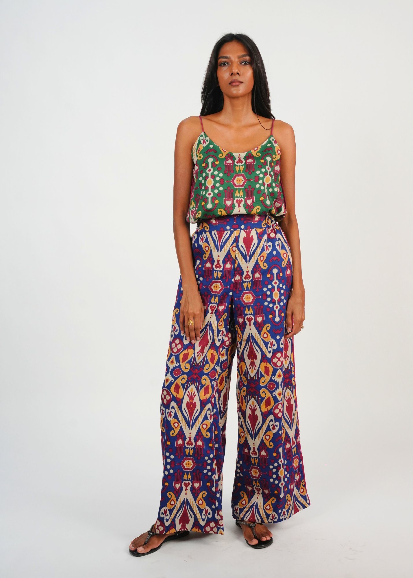 Chhaya Wide Leg Pant - Majorelle Bazaar, a product by Azurina