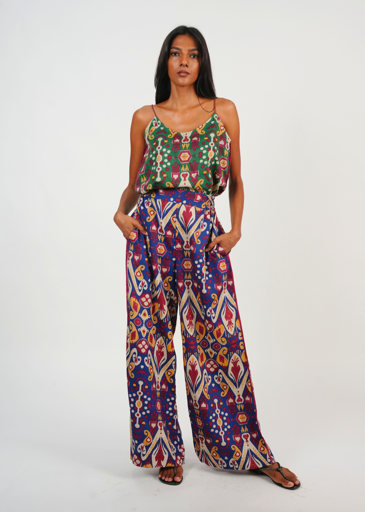 Thumbnail preview #4 for Chhaya Wide Leg Pant - Majorelle Bazaar