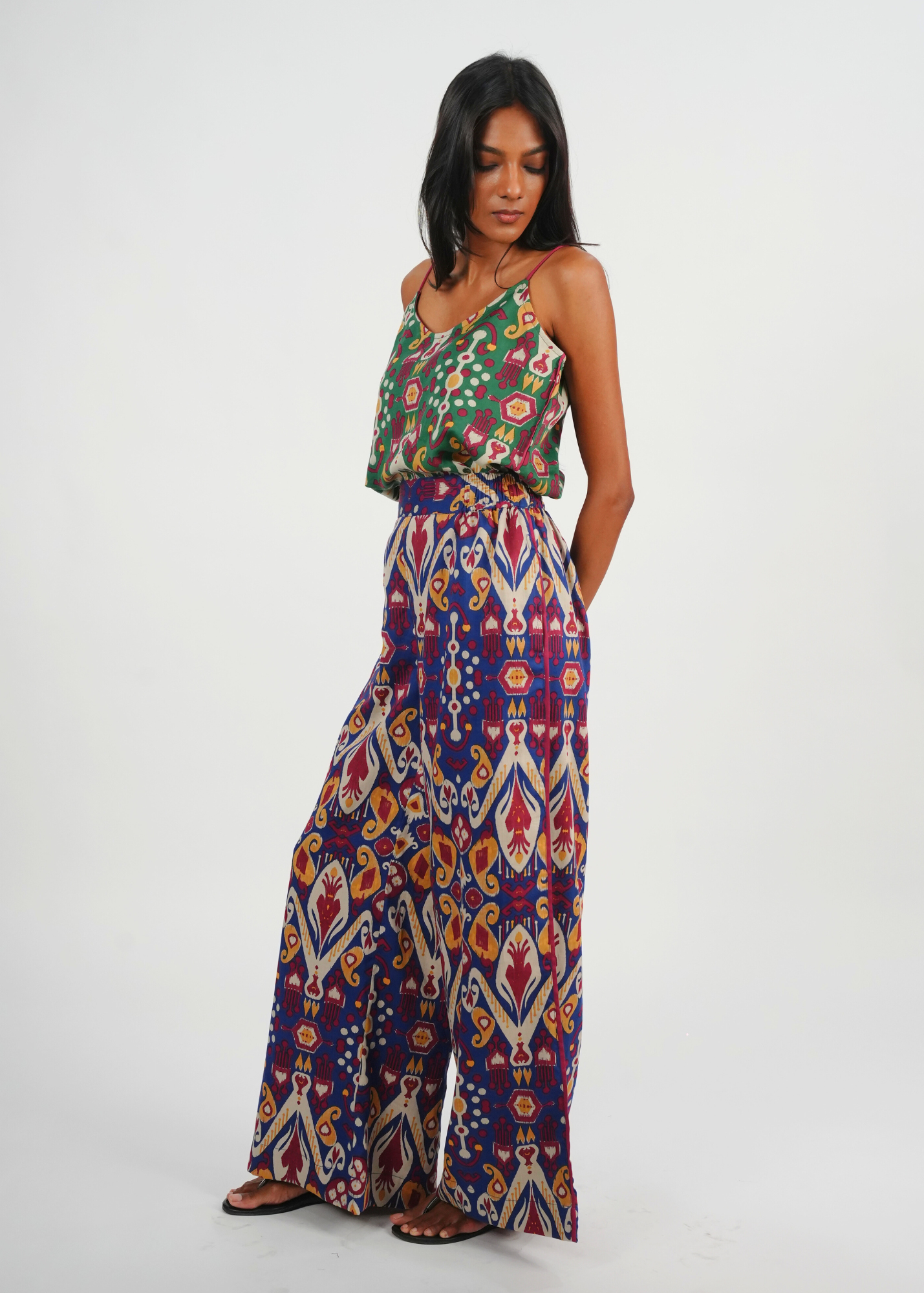 Thumbnail preview #2 for Chhaya Wide Leg Pant - Majorelle Bazaar