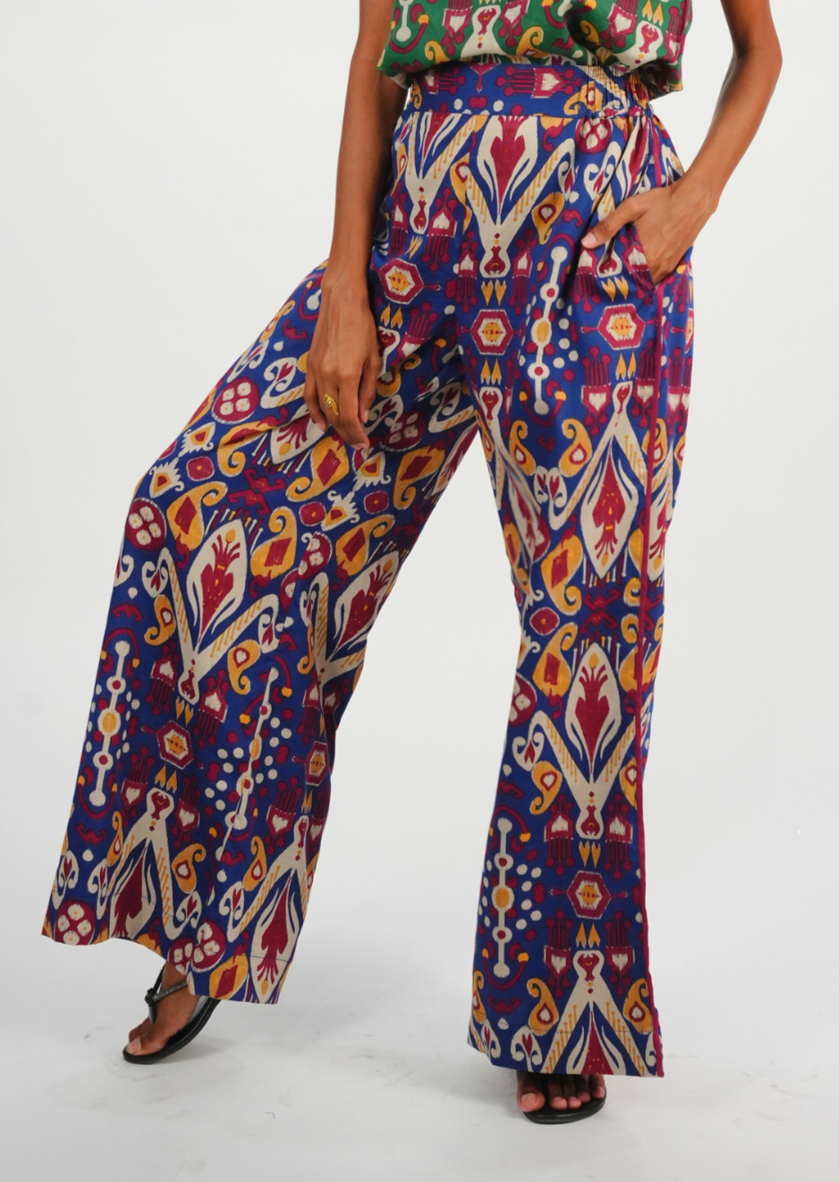 Thumbnail preview #1 for Chhaya Wide Leg Pant - Majorelle Bazaar