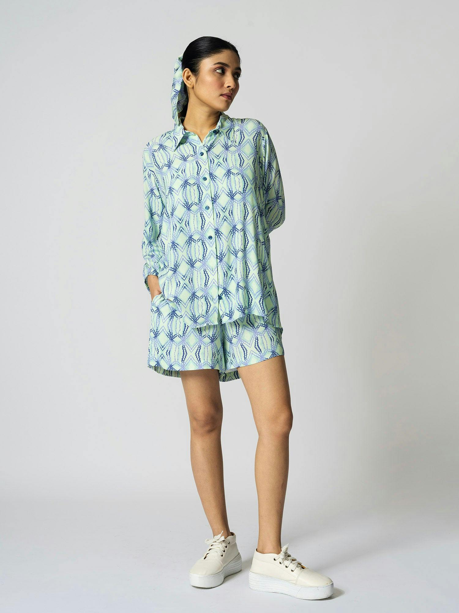 Rhombus Mint Shorts Set, a product by KLAD