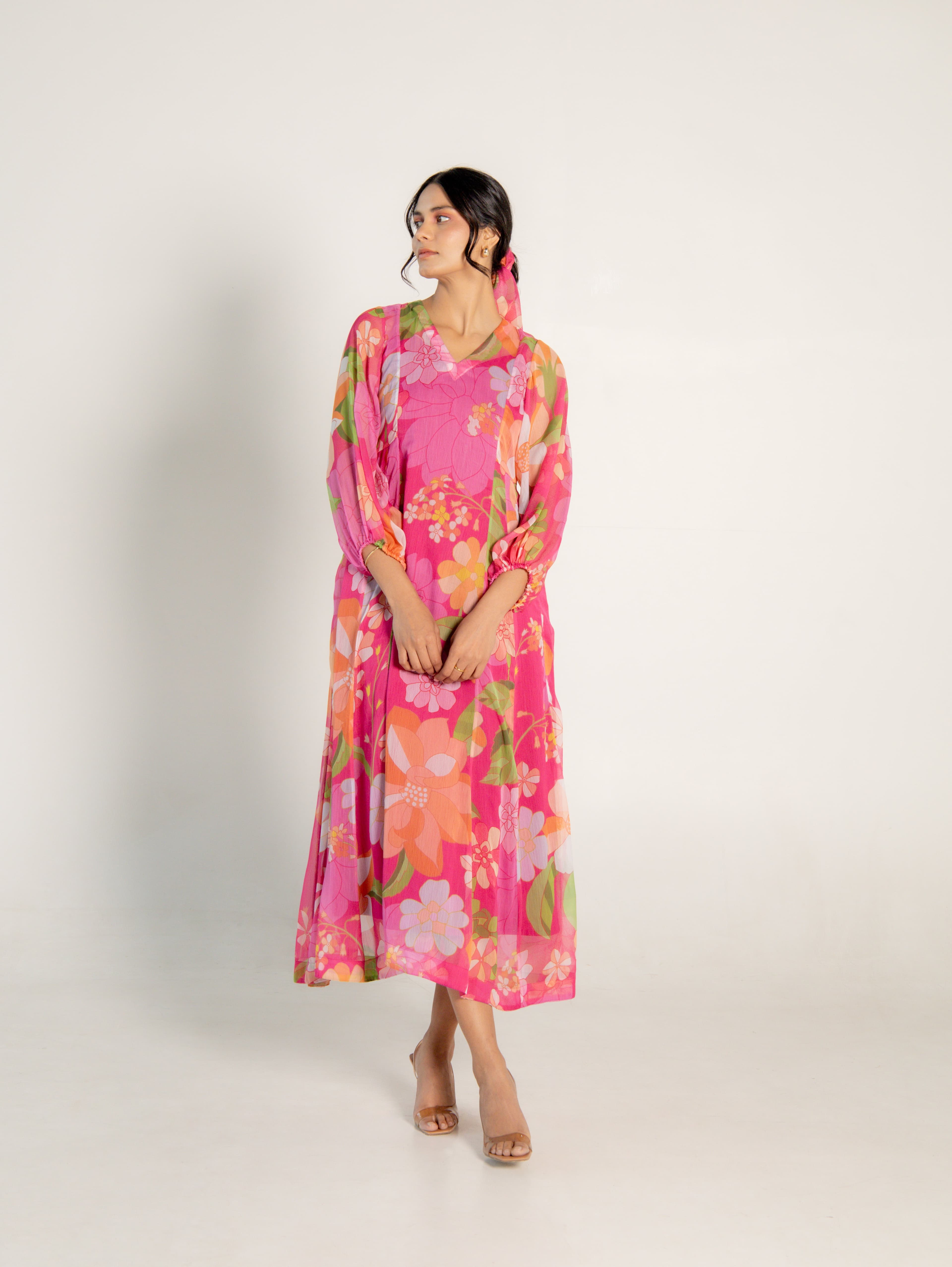 FUSCHIA KURTA, a product by Aroop India