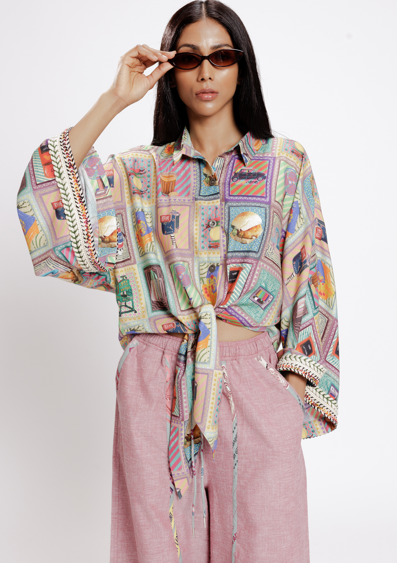 KAALI PEELI CAPE SHIRT, a product by Doh tak keh