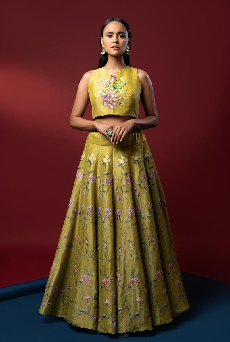 Aita Lime Green Lehenga, a product by Nautanky