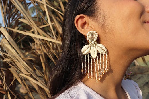 Kshira Earrings, a product by Label Pooja Rohra