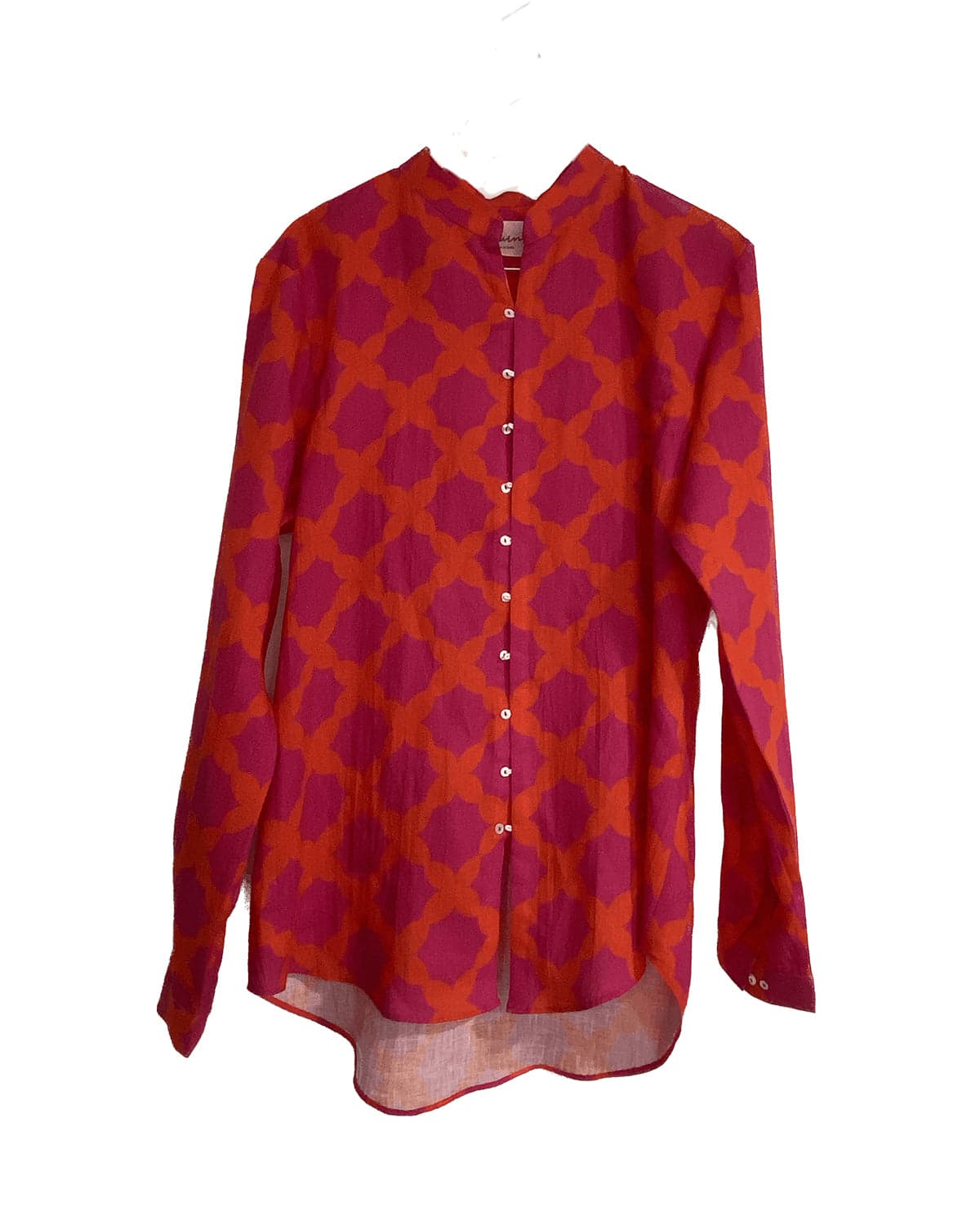 Thumbnail preview #6 for BOYFRIEND SHIRT IN MESH PRINT