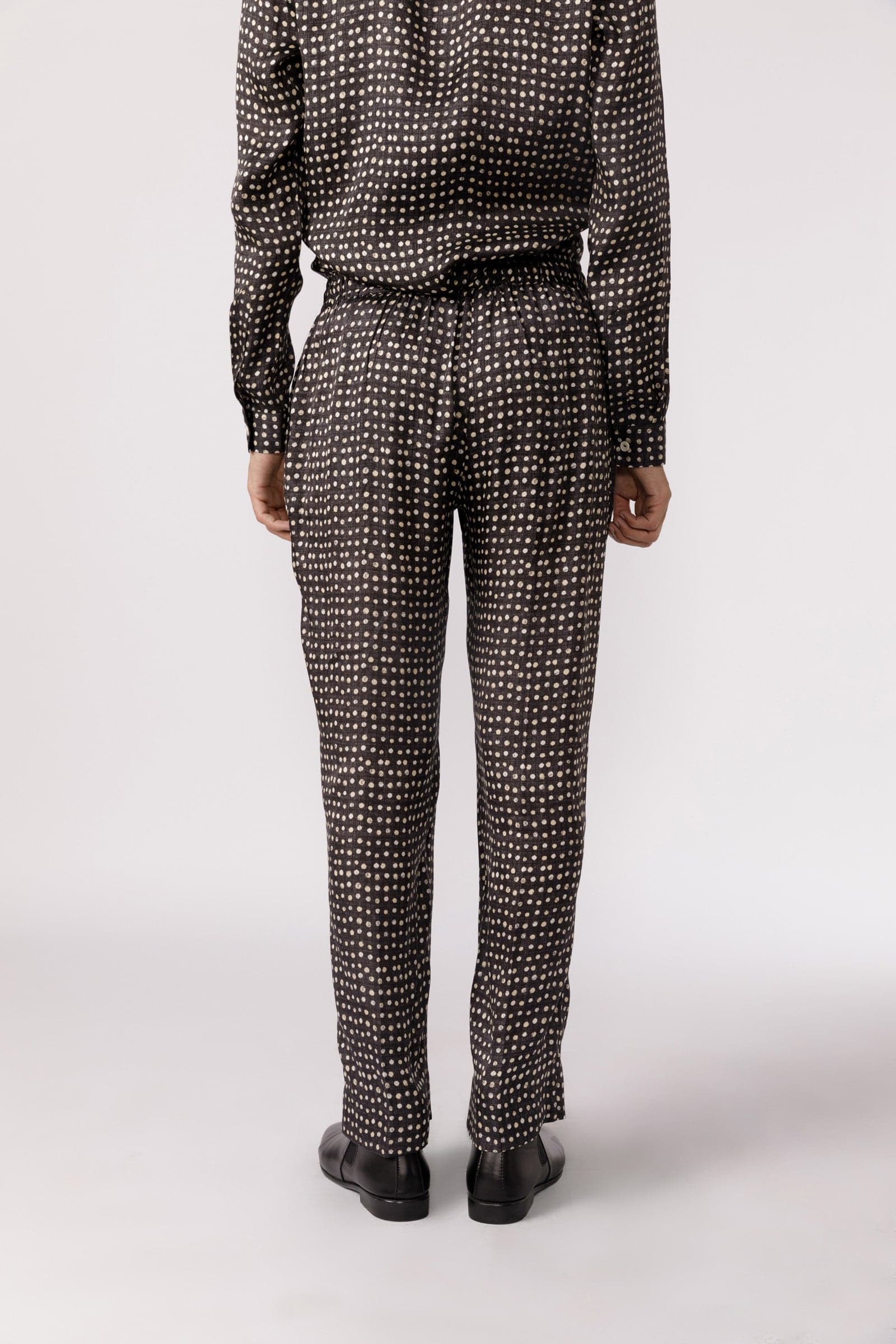 Thumbnail preview #2 for Polka printed pajama pants
