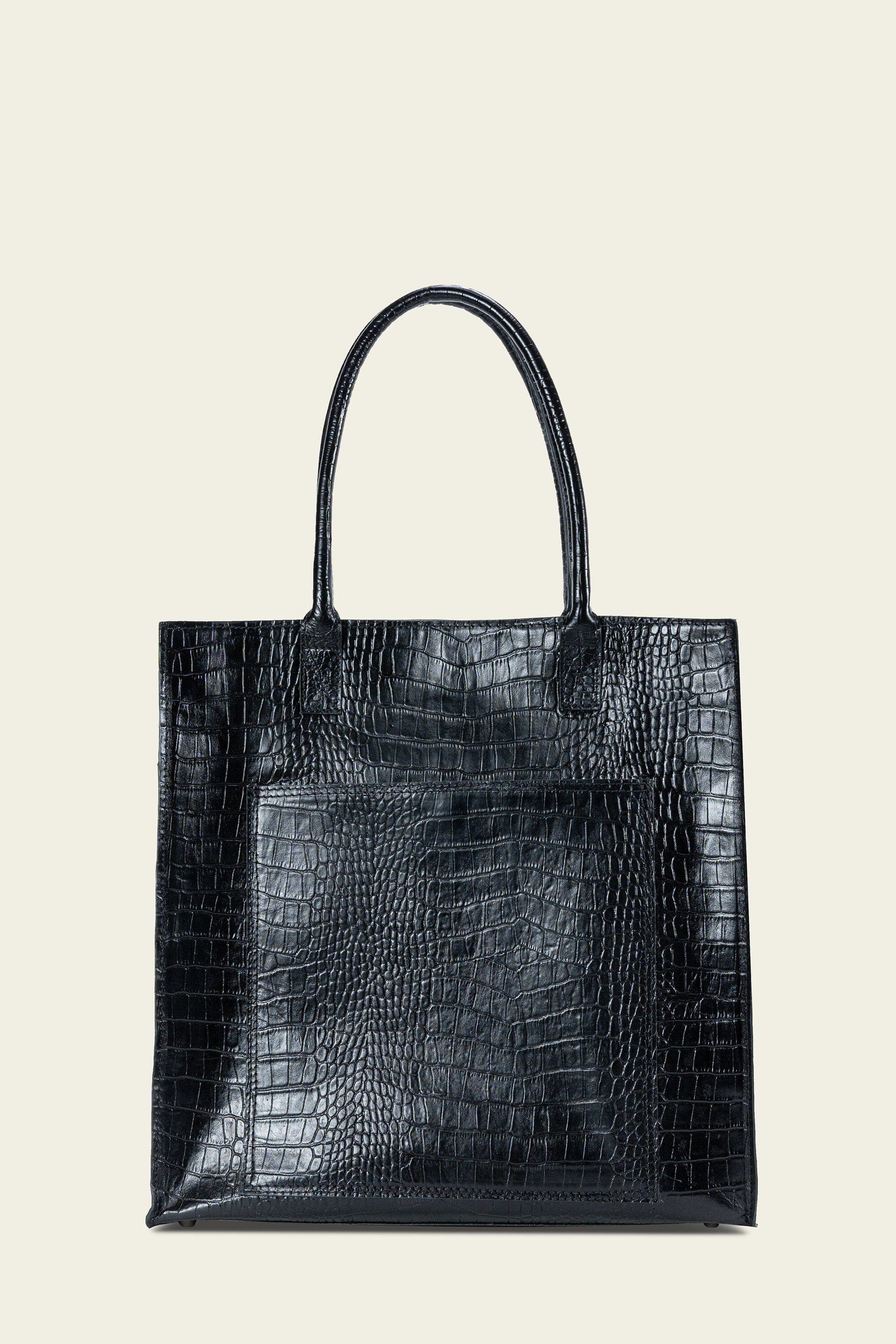 Box Tote Black Croc, a product by Mistry 