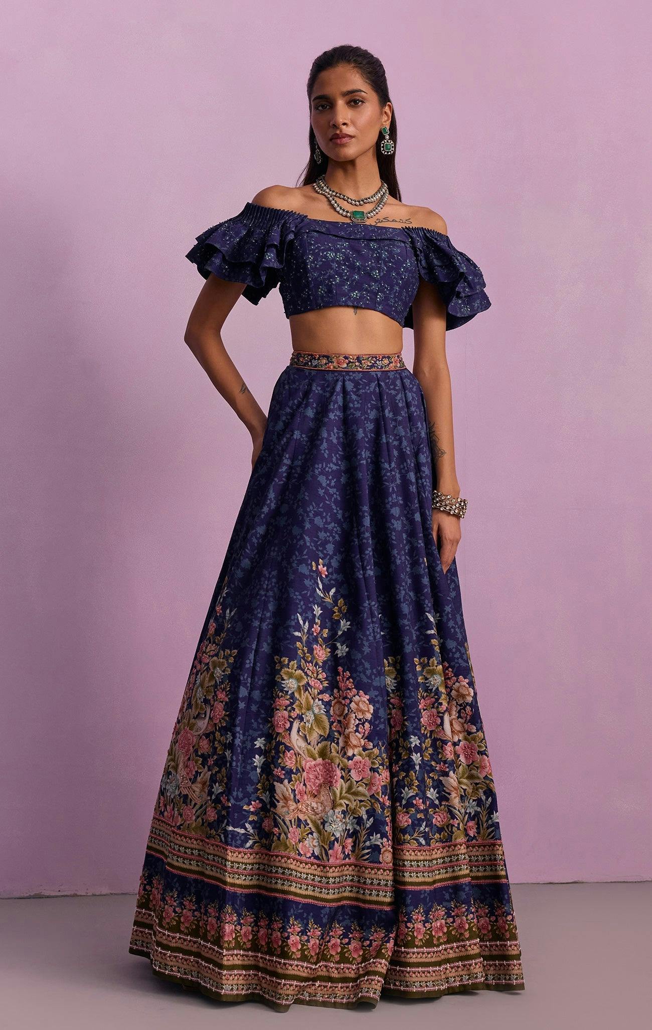 Amelia Vintage Design Lehenga Set, a product by Kalista