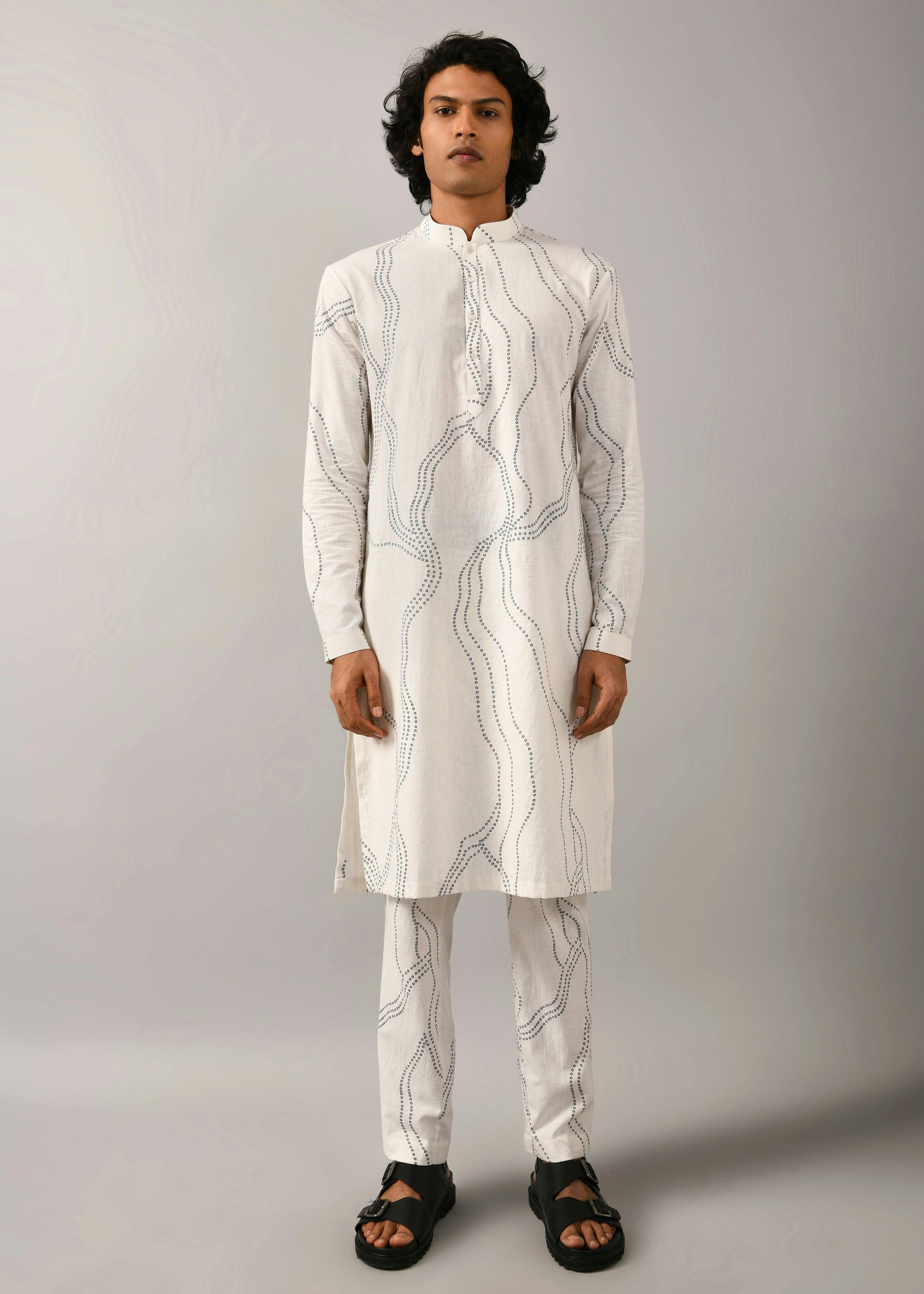 Thumbnail preview #1 for Constellation Lounge Printed Kurta Set