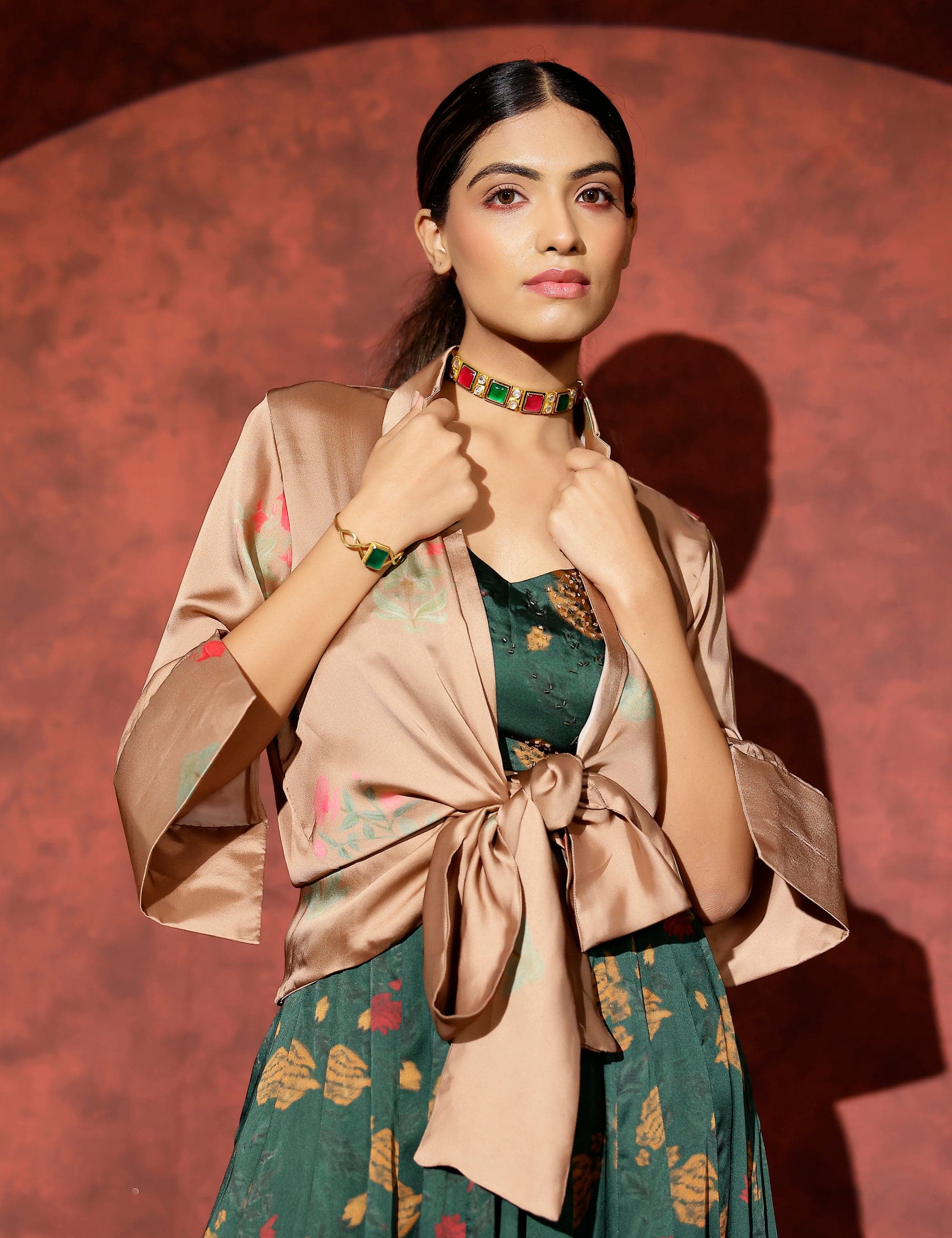 Sona front tie shirt, a product by Studio Surbhi