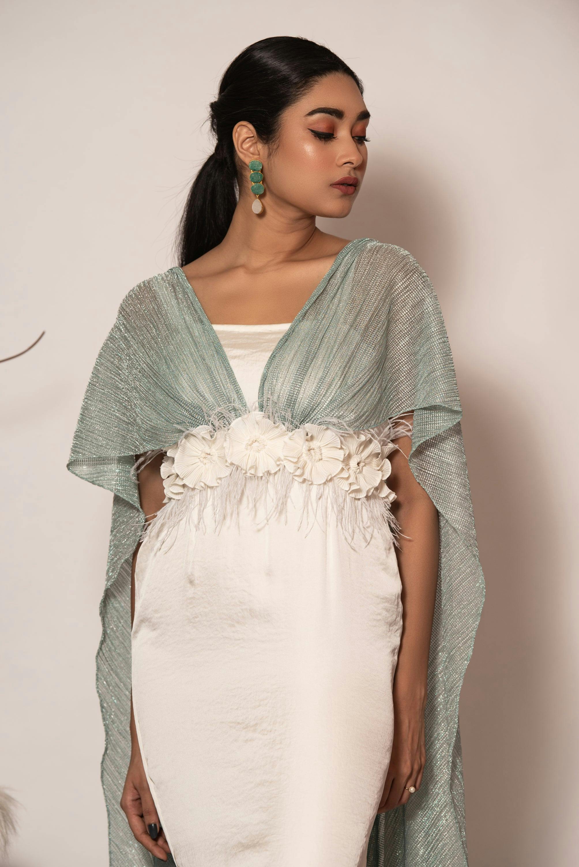 Azora drape belt with lily dress, a product by Vanshika