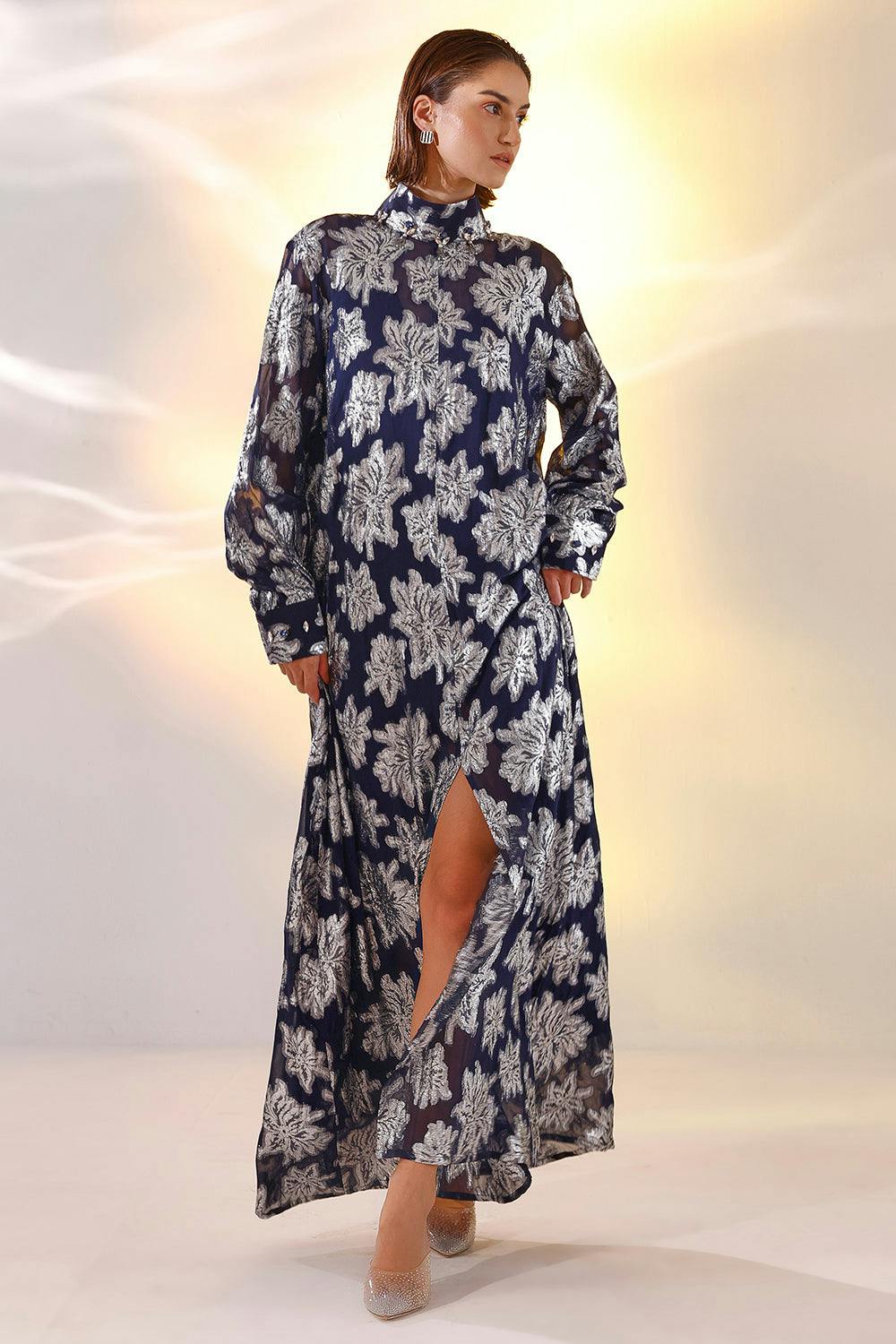 Thumbnail preview #3 for Navy blue kaftan