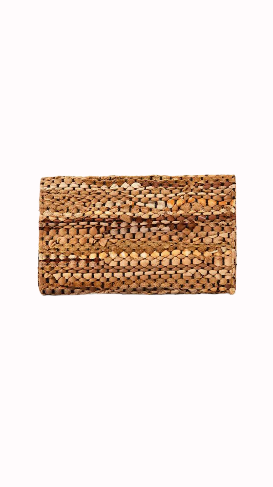 Thumbnail preview #2 for Coffee Brown Woven Clutch Large