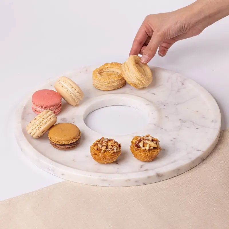 Thumbnail preview #2 for Marble Donut Platter