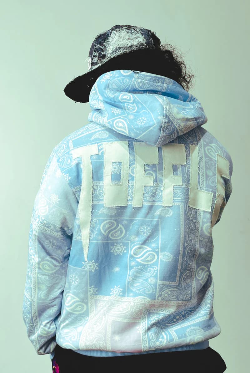 Thumbnail preview #2 for Paisley Blue Hoodie