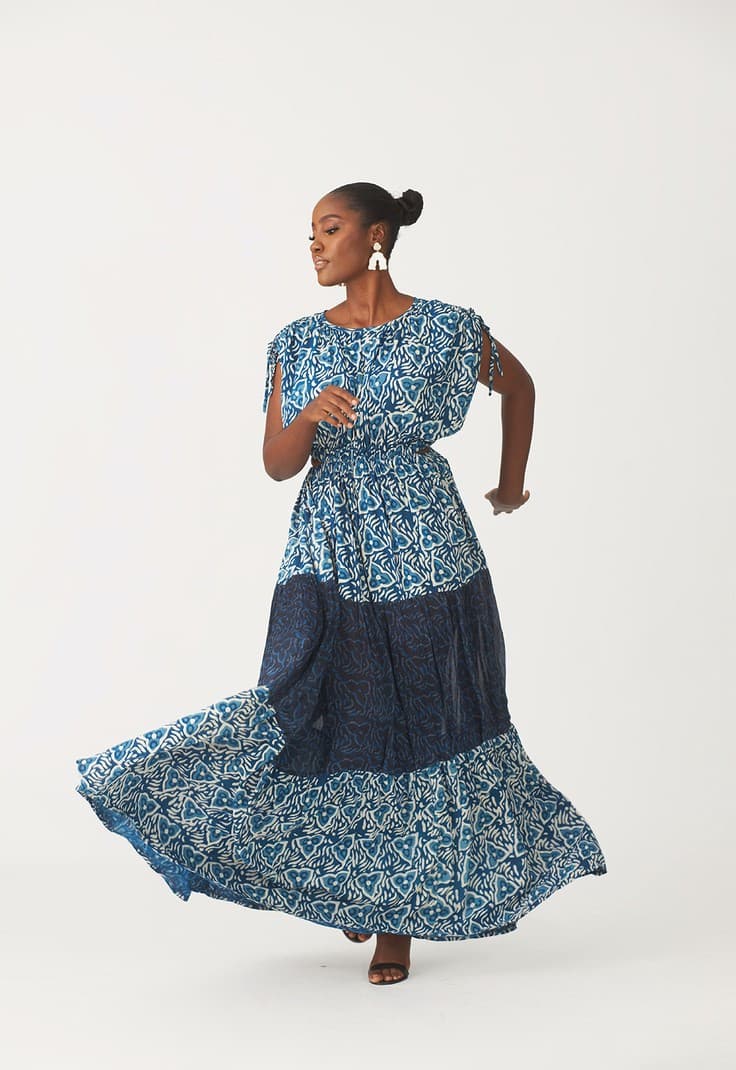 Kwelaku Ifuru cut-out maxi dress, a product by KWELAKU