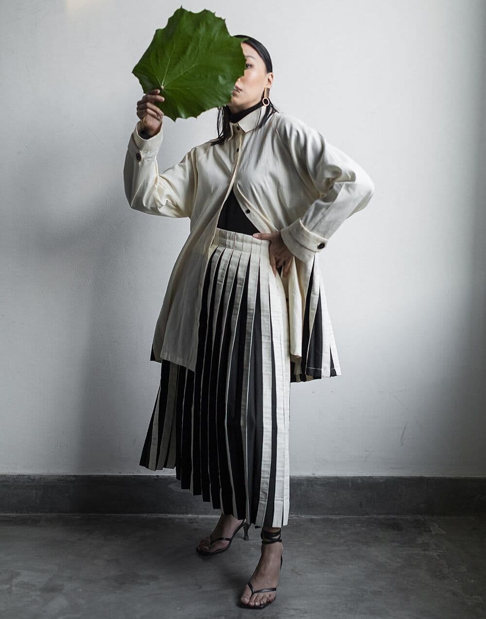 Organic Cotton Pleated Coordinate Set, a product by Corpora Studio