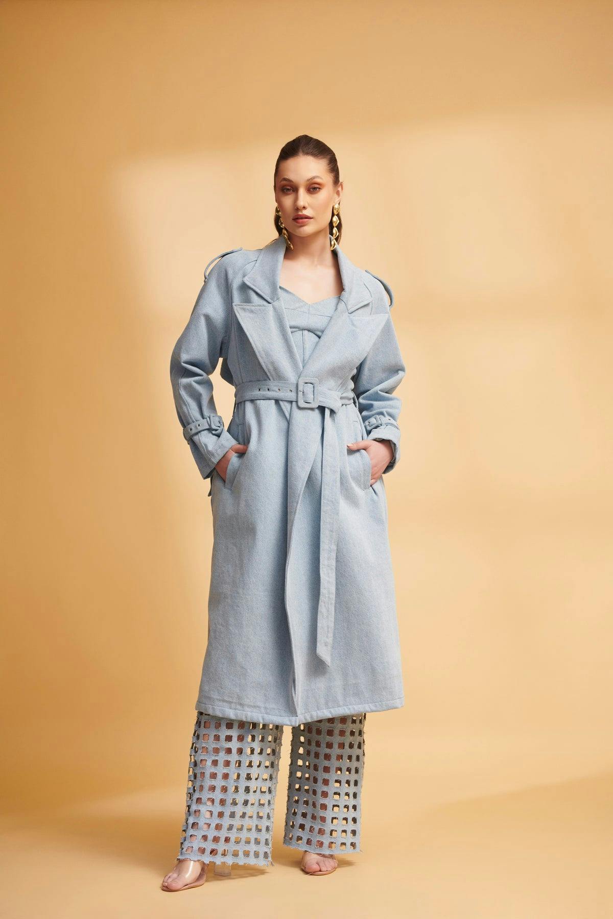 ETHER Denim Trench, a product by Torqadorn