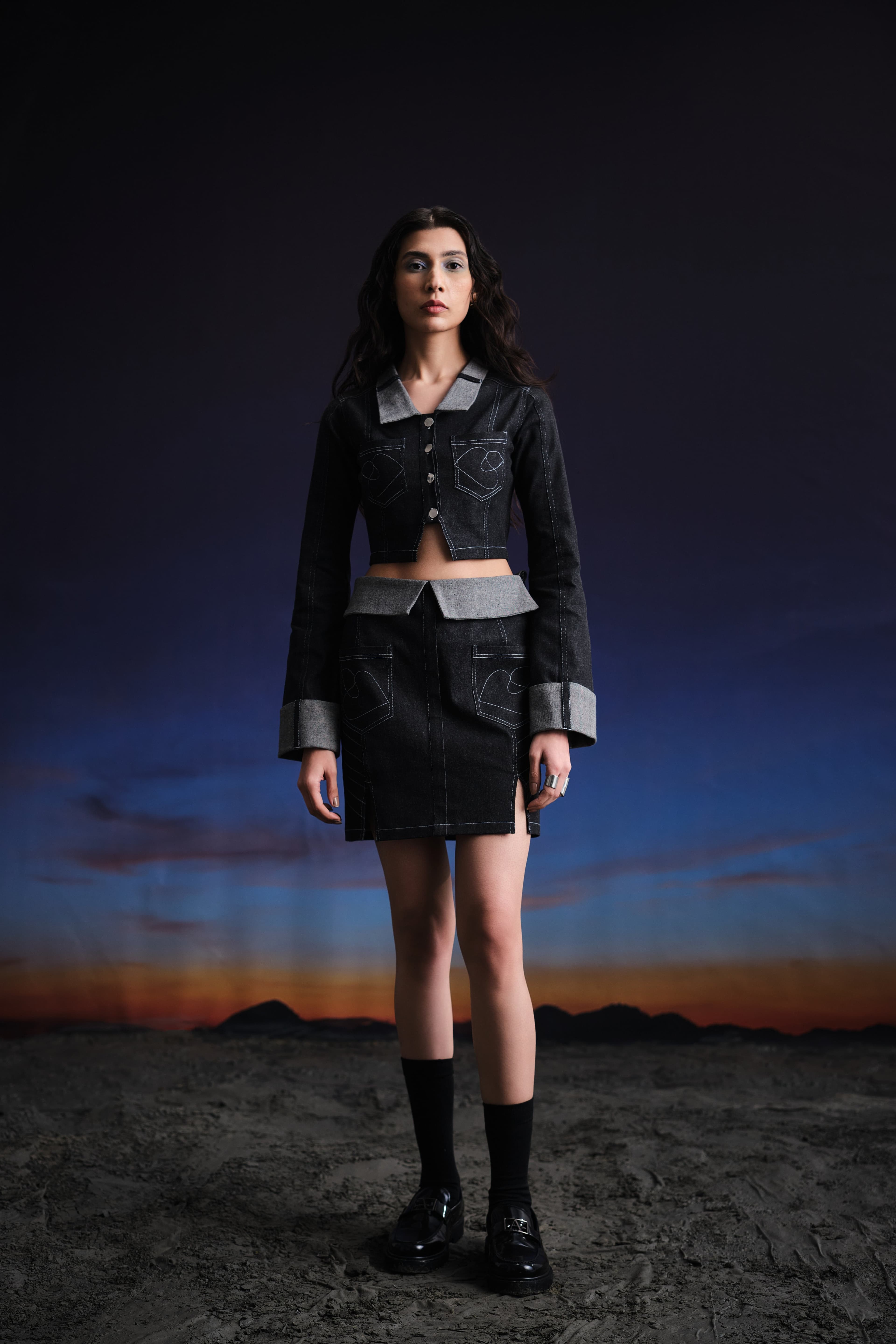 Thumbnail preview #1 for Deconstructed Denim Set