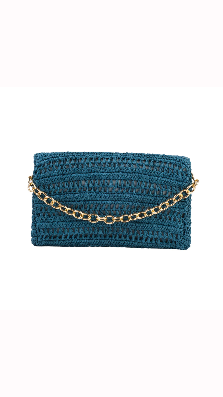 Thumbnail preview #3 for Slim Real Raffia Clutch