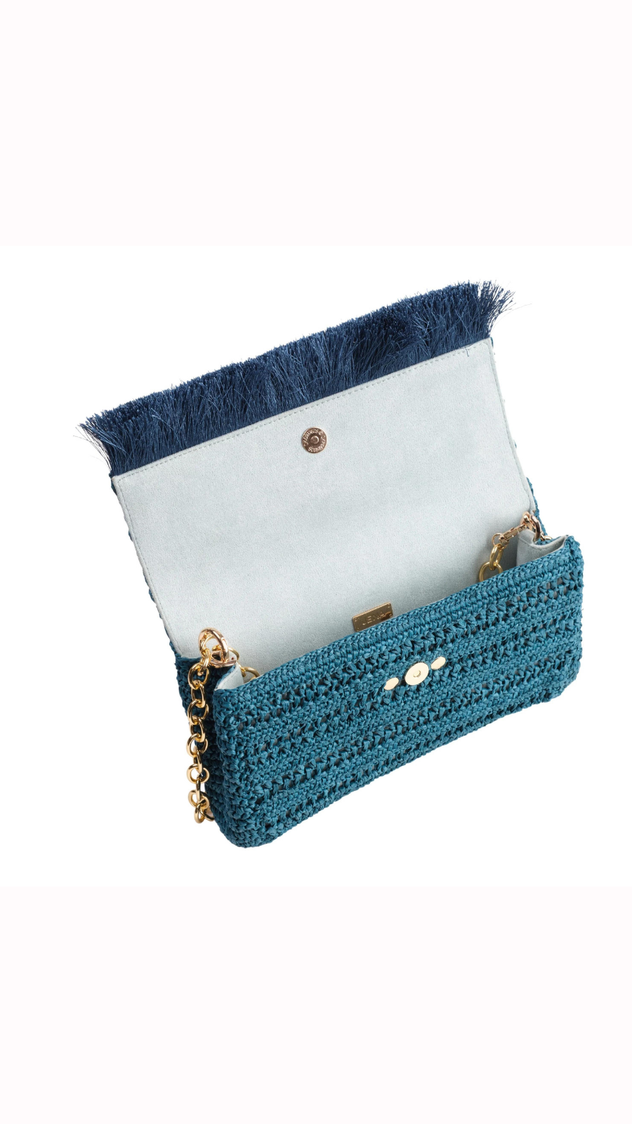 Thumbnail preview #2 for Slim Real Raffia Clutch