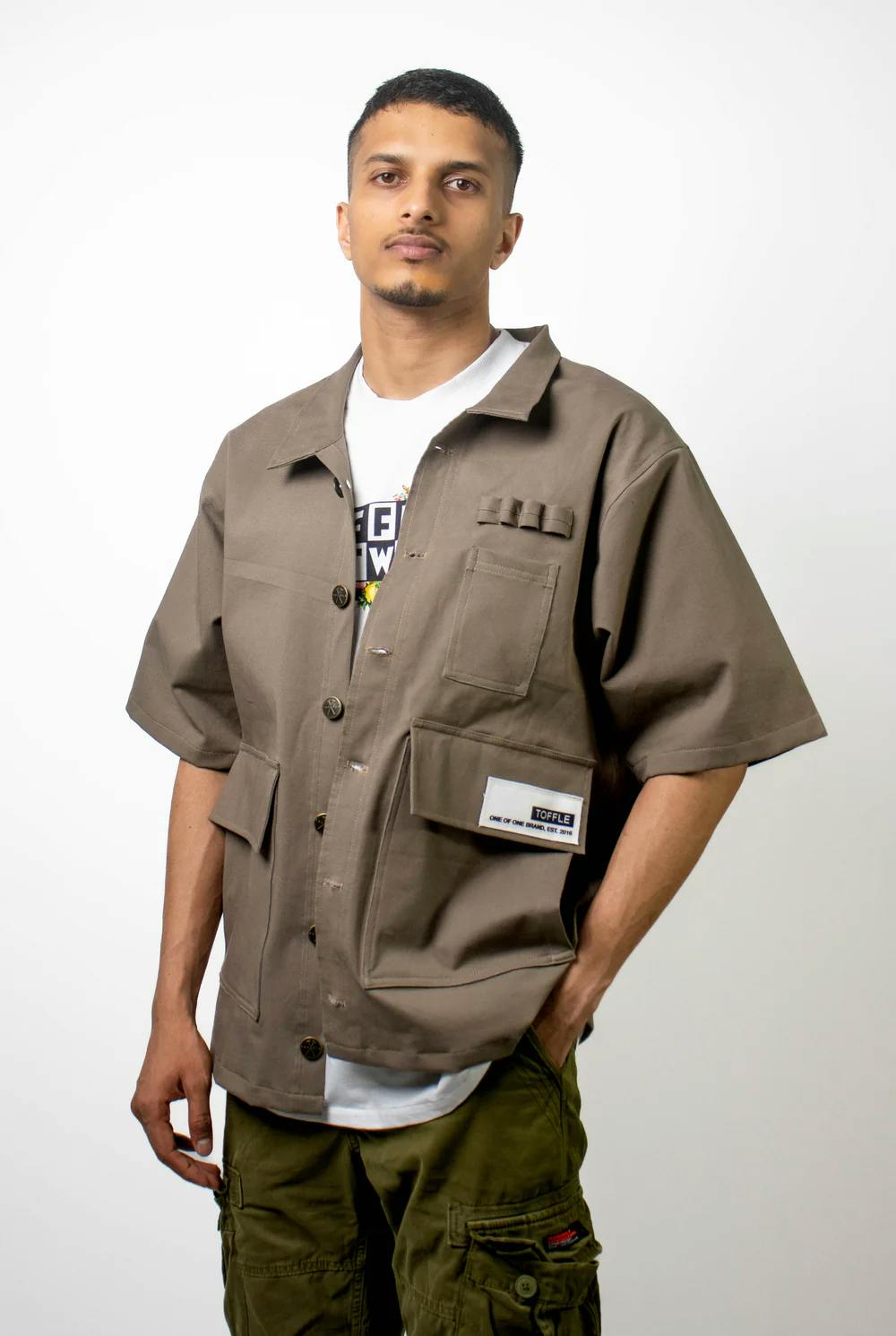 Thumbnail preview #2 for Workwear Brown Shirt