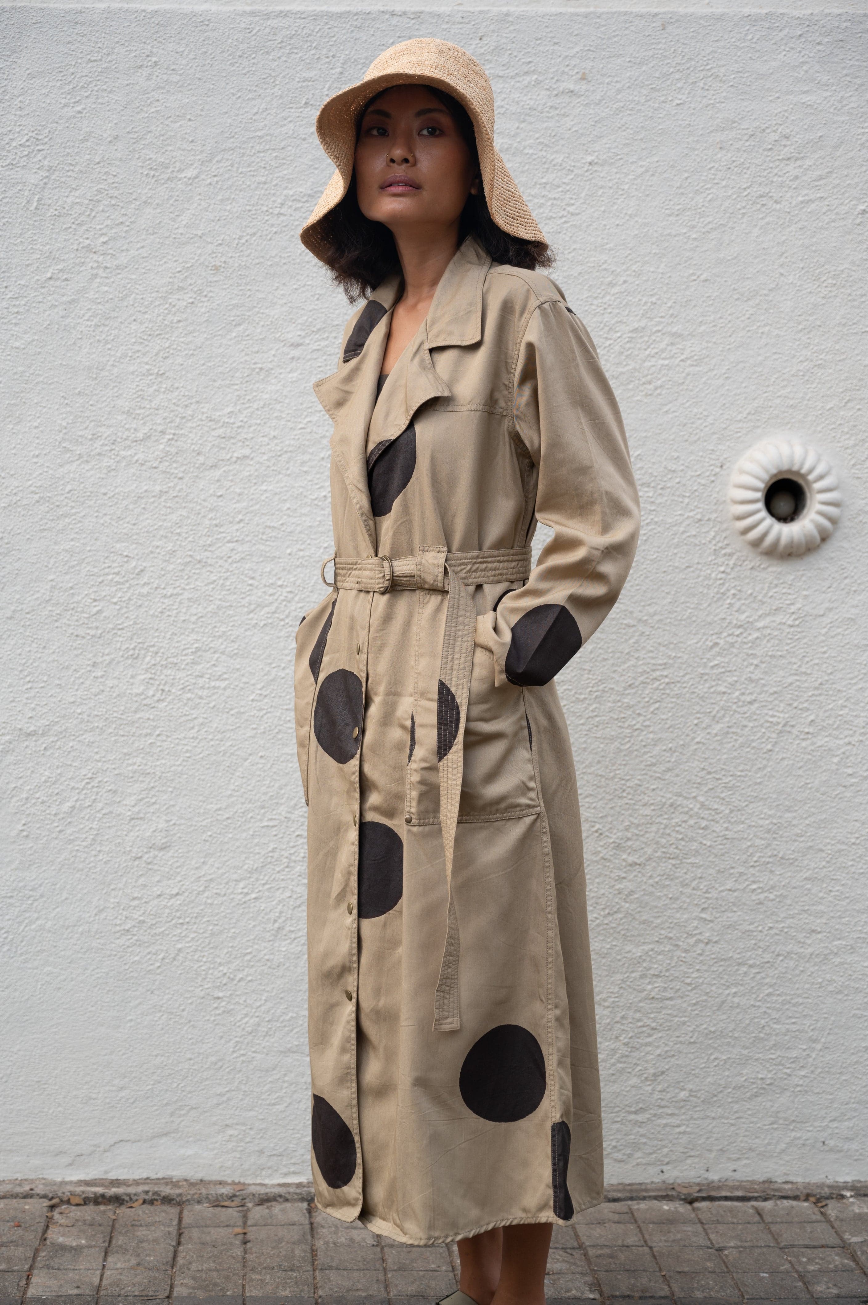 Thumbnail preview #7 for Summer Trench Coat- Printed