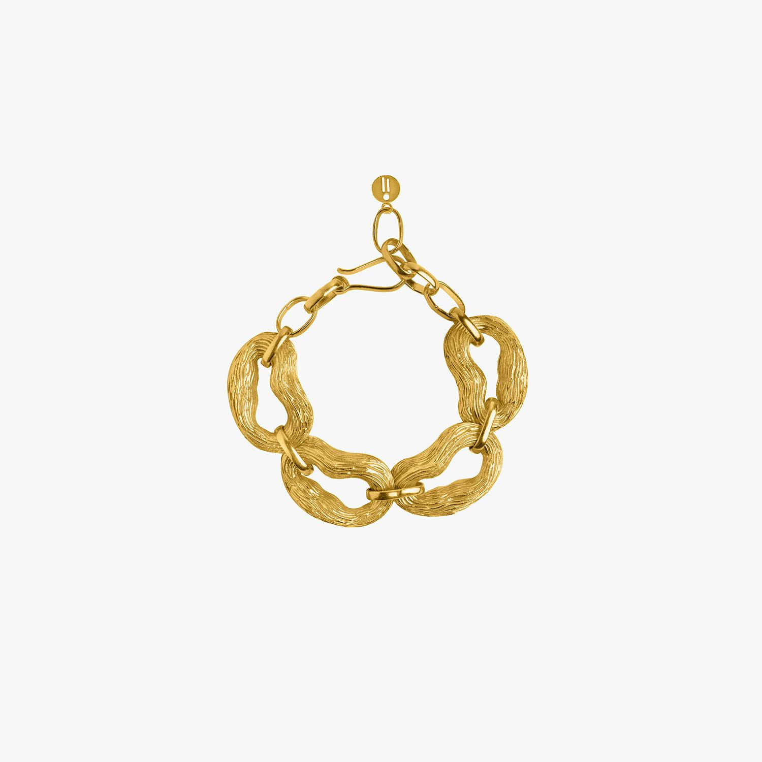 Thumbnail preview #2 for SYLVIE LINK BRACELET GOLD TONE