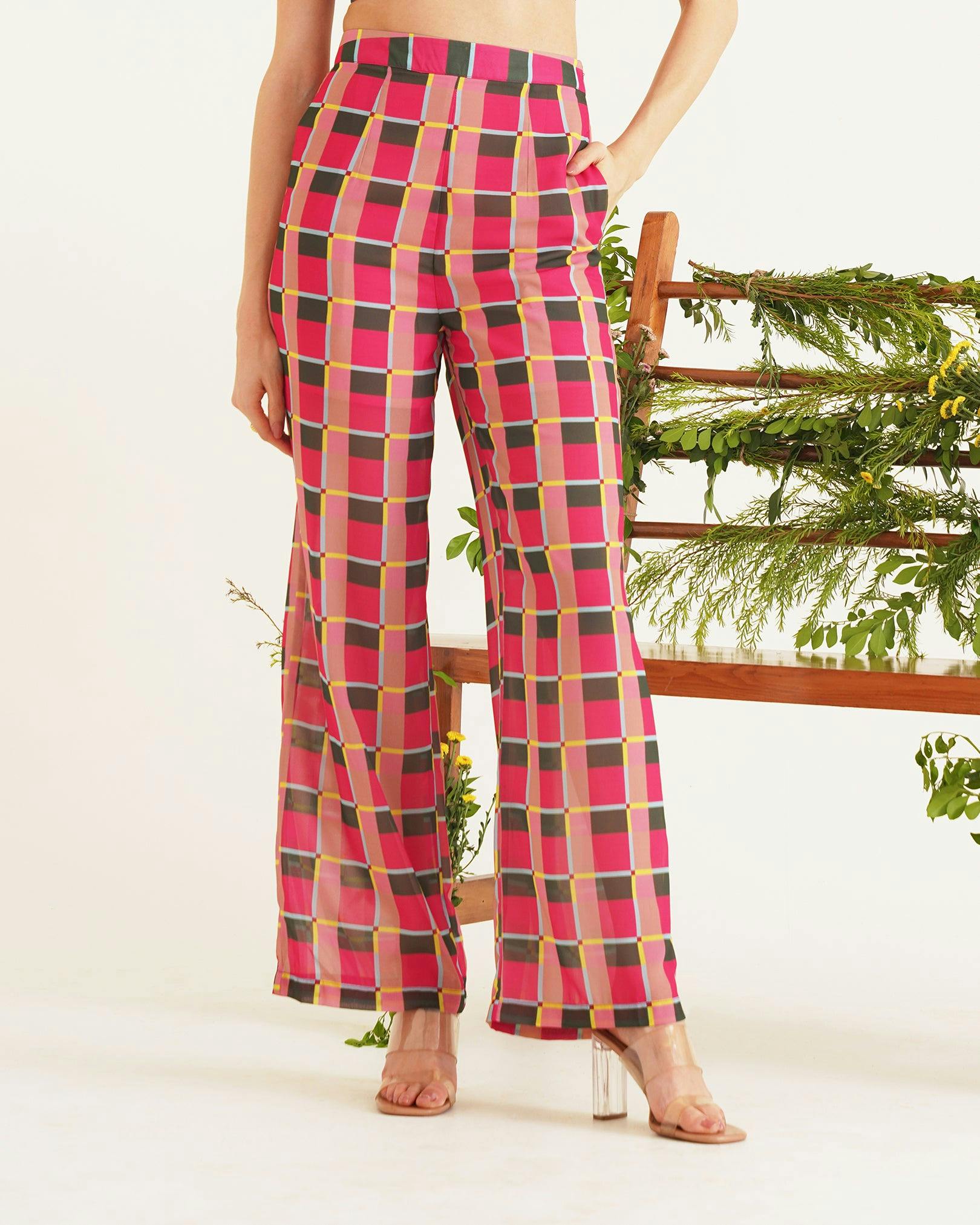 Ada Checked  Trouser, a product by Sunandini