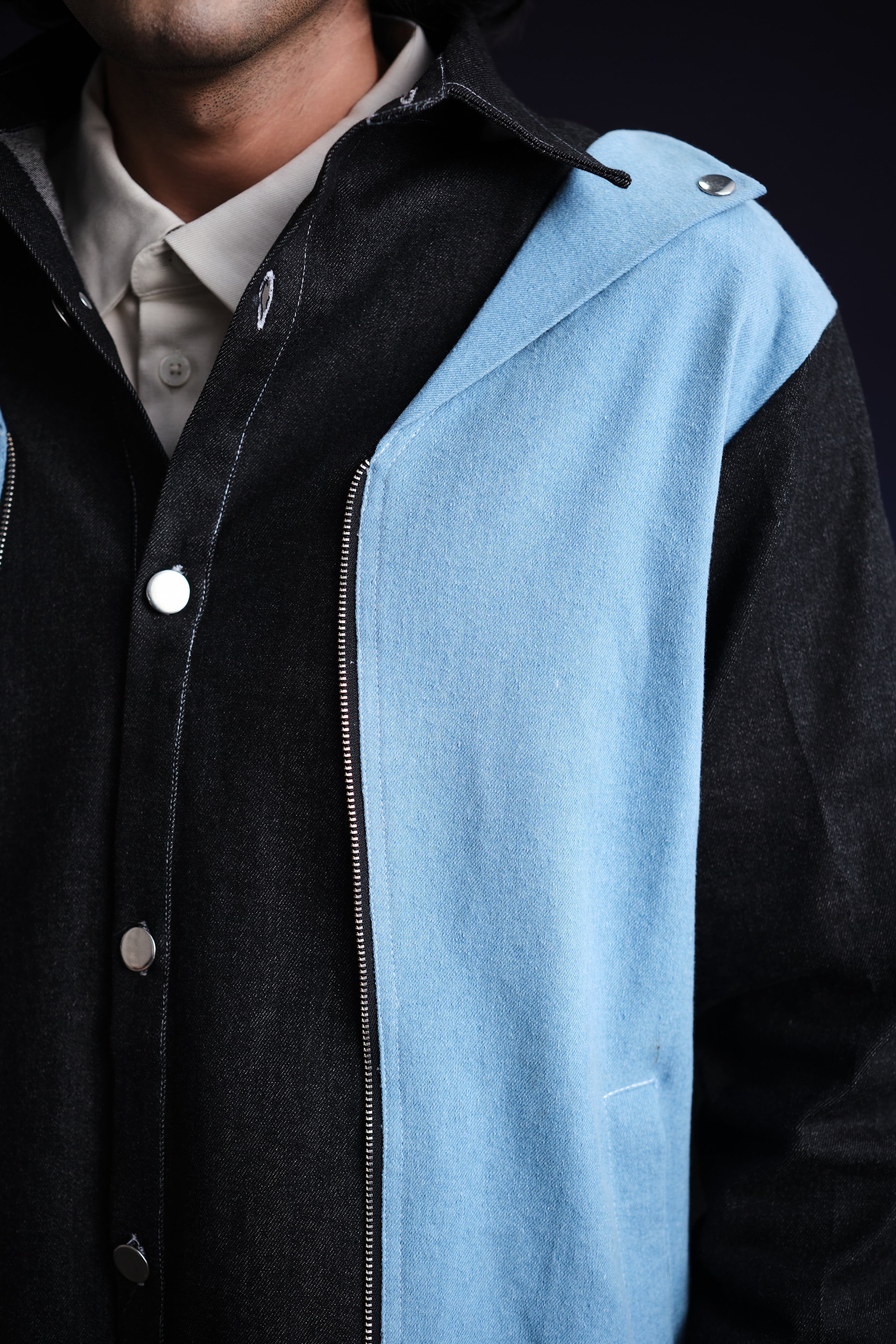 Thumbnail preview #3 for Half and Half Denim Jacket