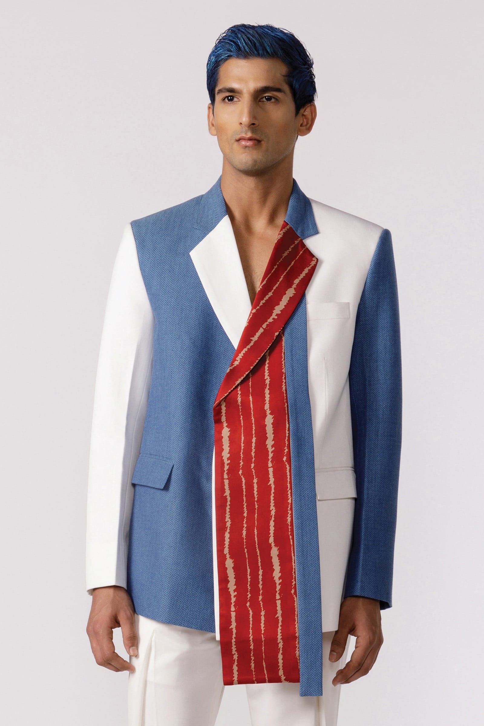 Thumbnail preview #2 for Dual textured blazer