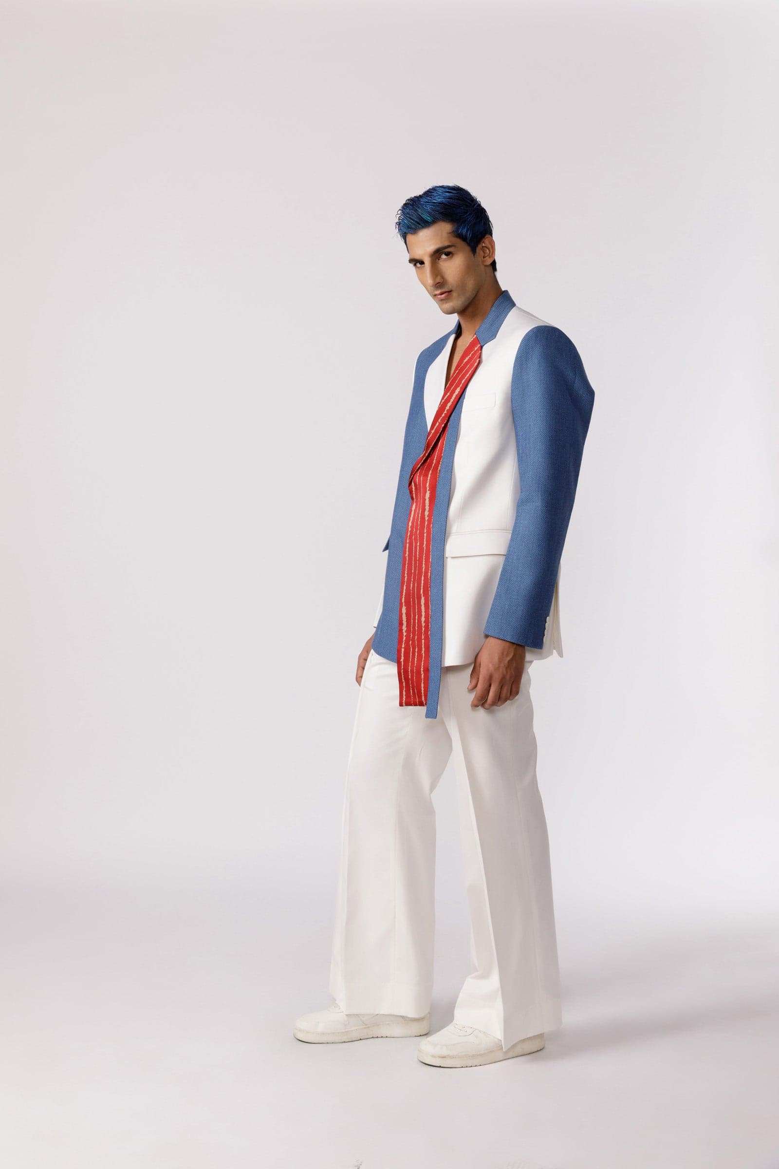 Thumbnail preview #3 for Dual textured blazer