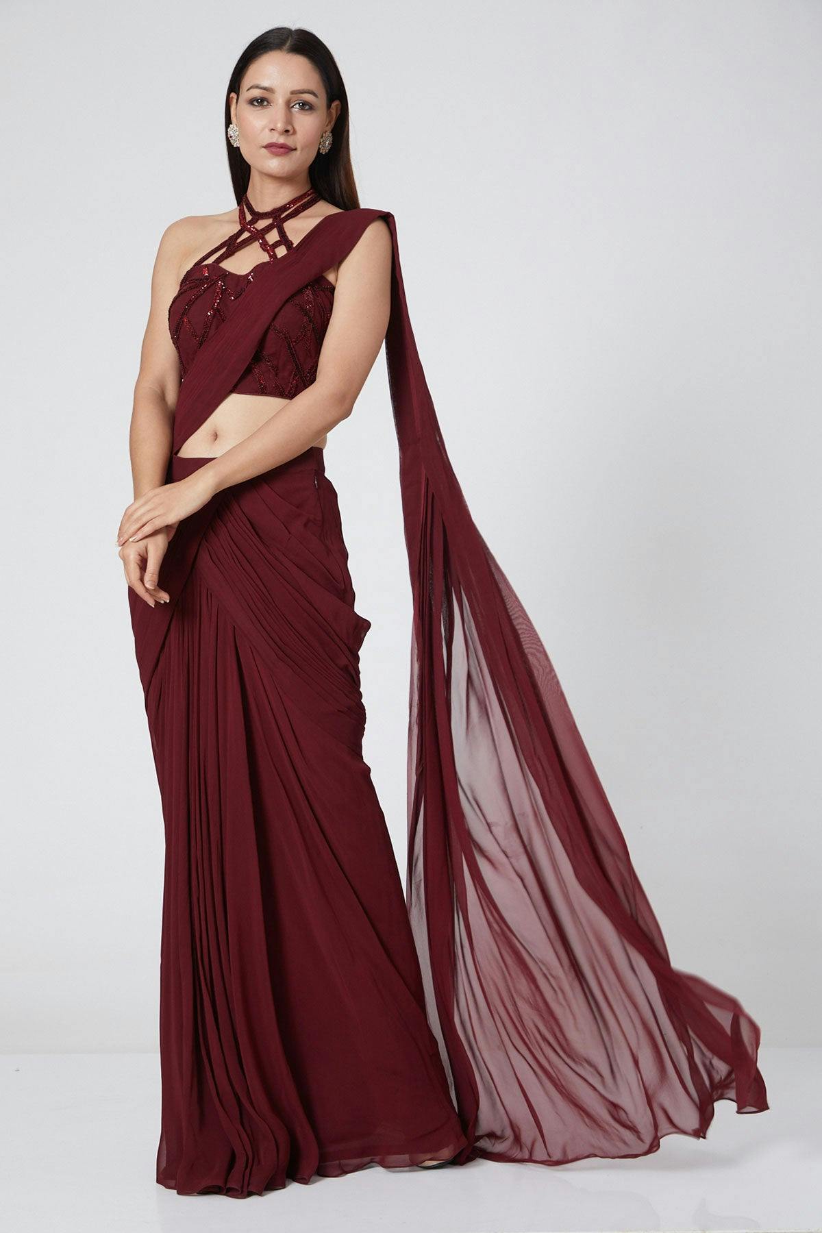 Deep Maroon Drape, a product by JadebyAshima