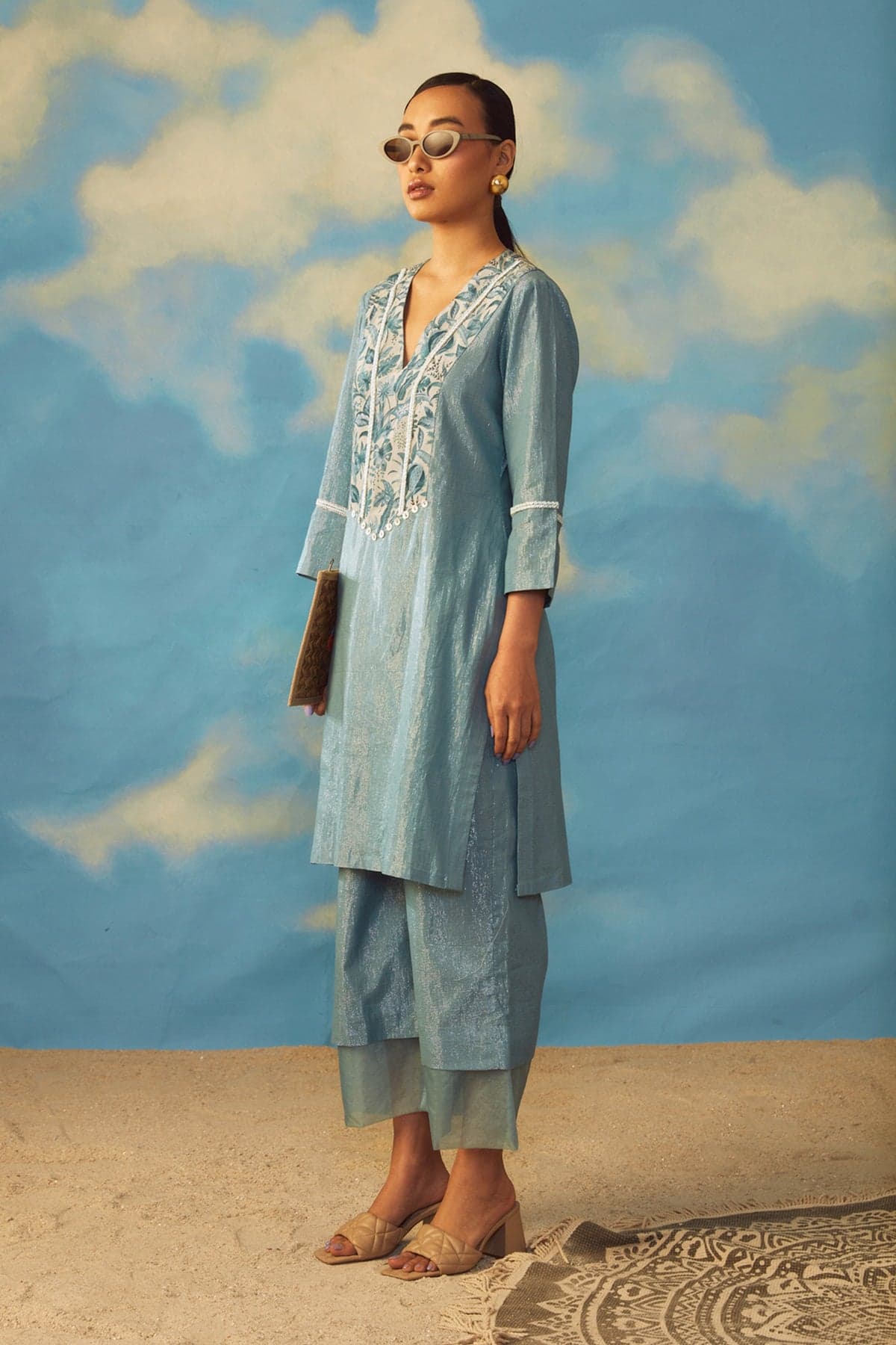 Dove Kurta Set, a product by Rishi and Vibhuti