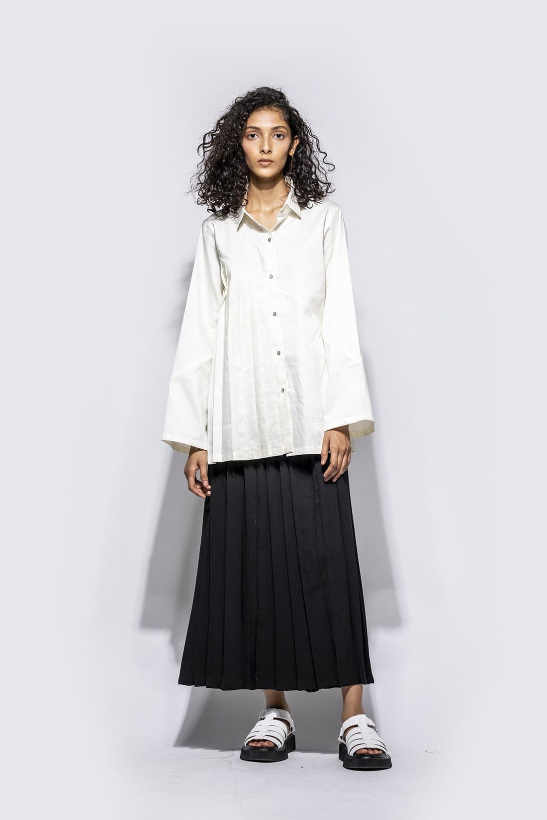 Thumbnail preview #3 for Panel Pleated Shirt