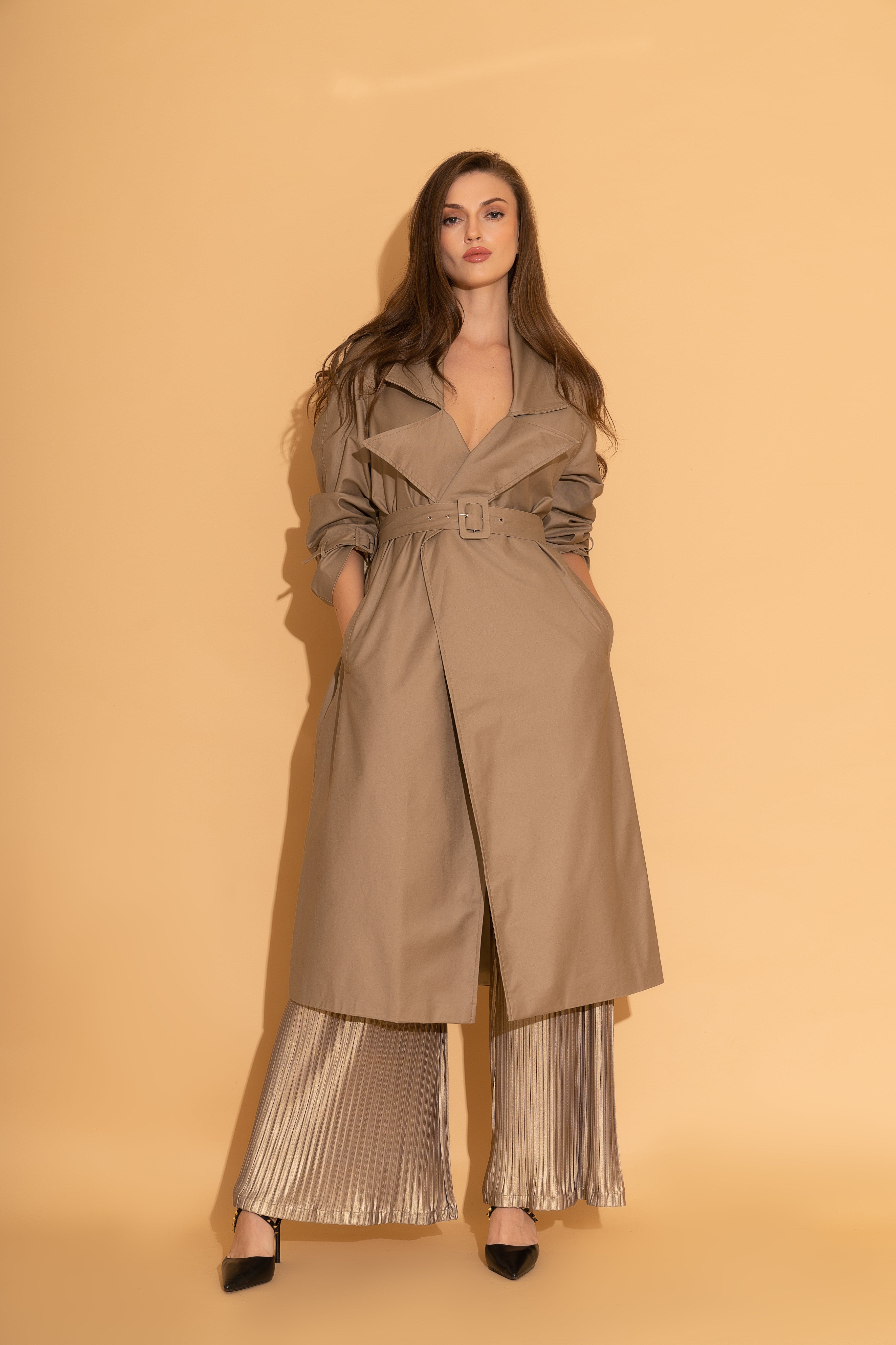 Clay Coloured Trench, a product by Torqadorn