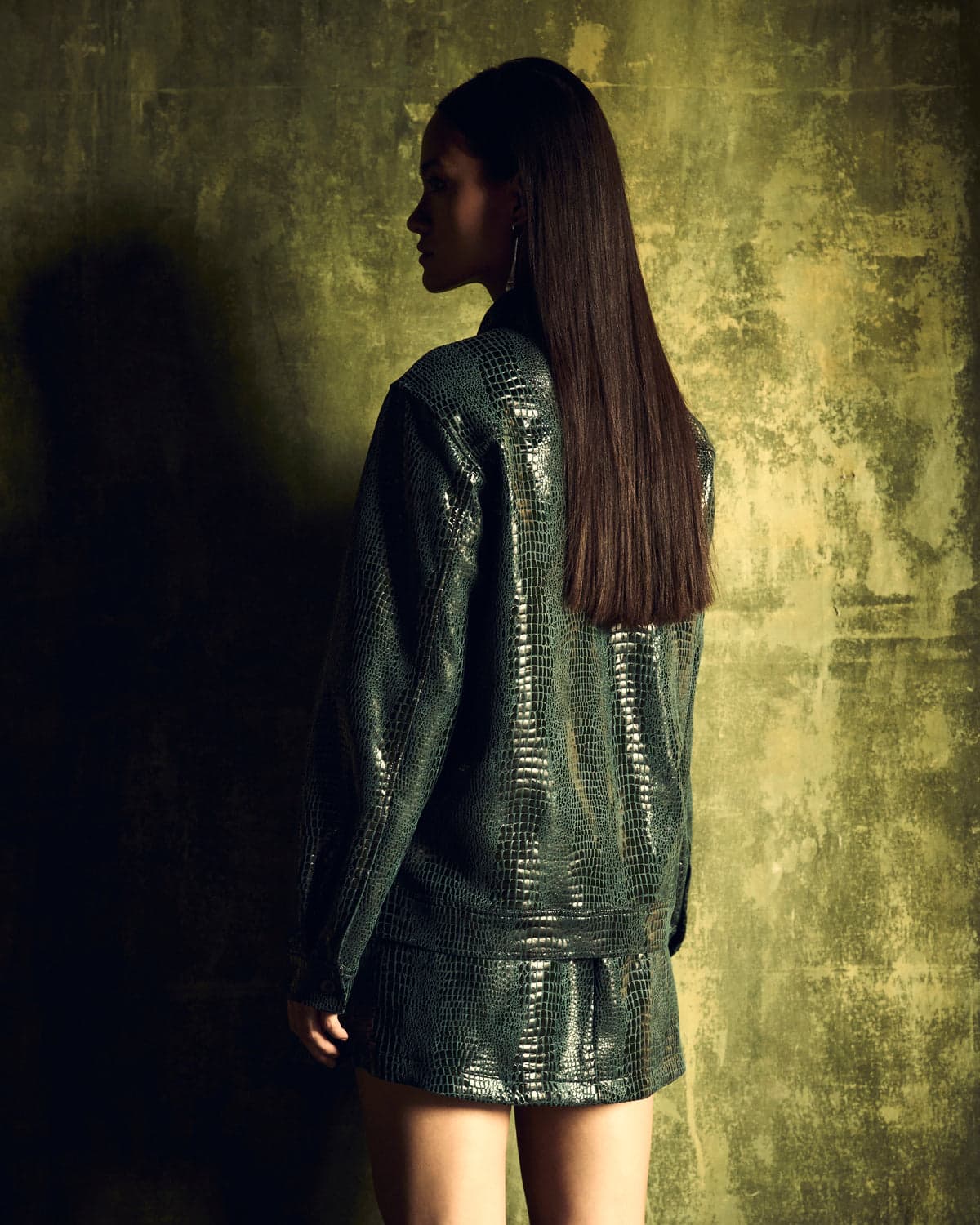 Thumbnail preview #1 for TRUCKER JACKET IN GATOR