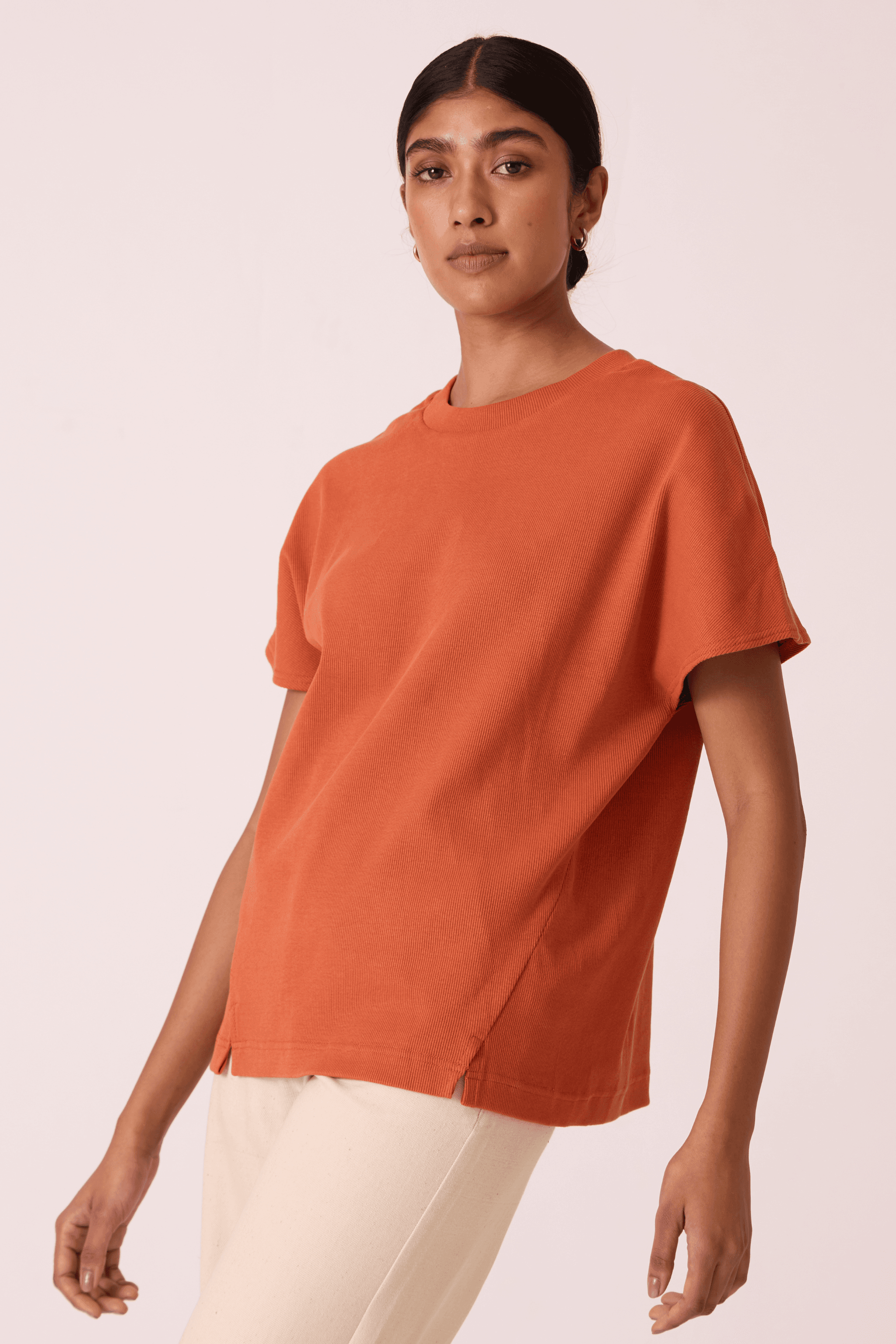 Nadia Orange Cotton Vest, a product by The Summer House