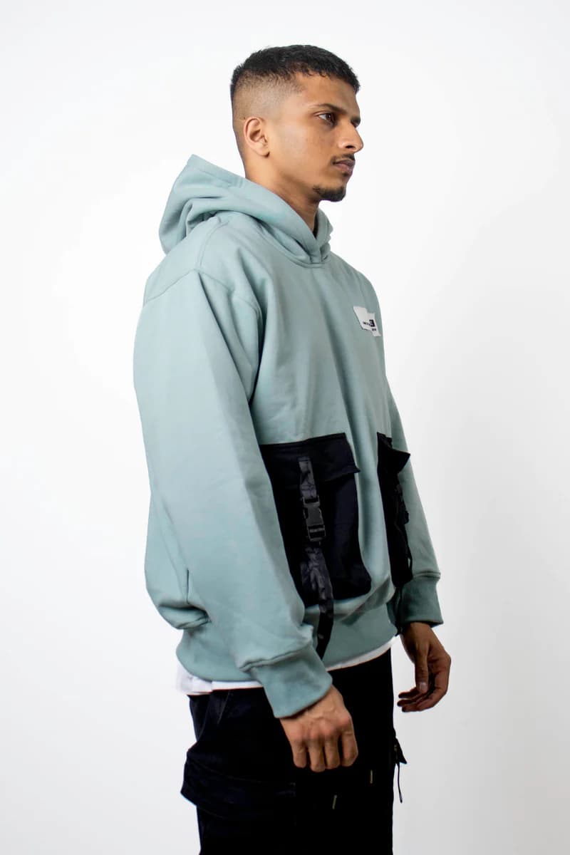 Thumbnail preview #2 for Boxy Teal Hoodie