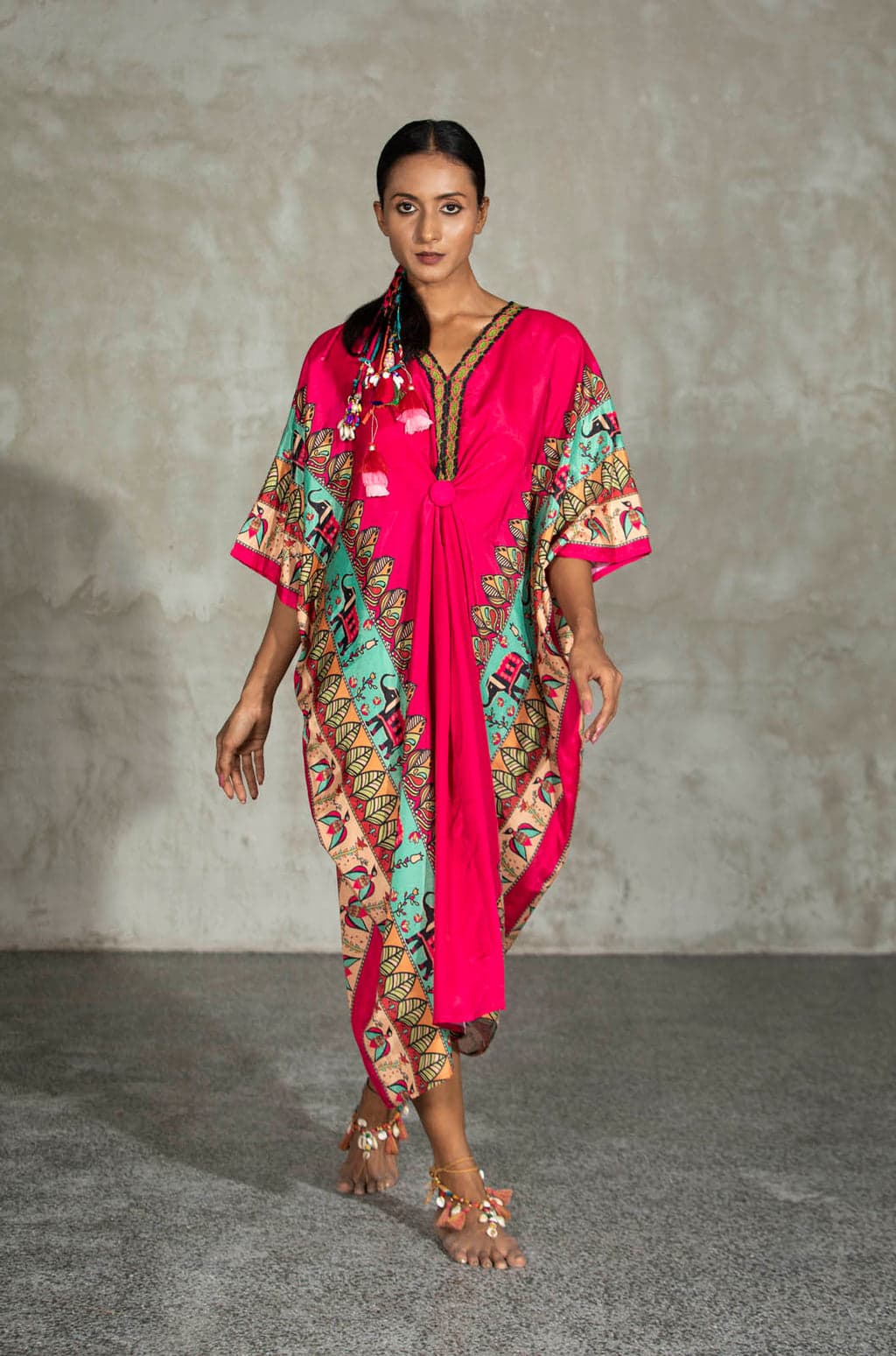 Thumbnail preview #0 for Imara Knotted Kaftan Dress