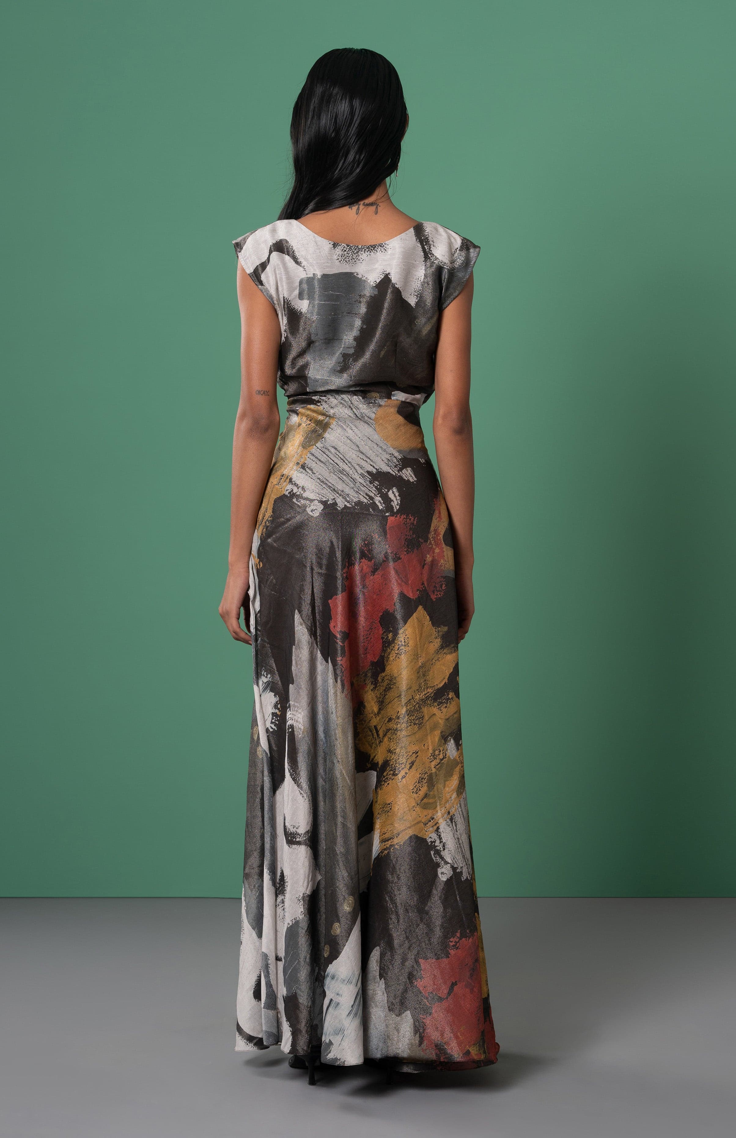 Thumbnail preview #2 for Ecru Maxi Dress