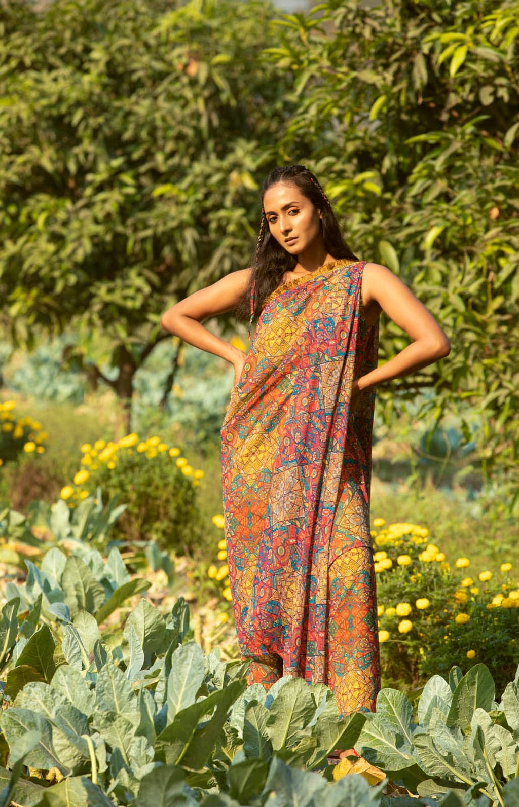 Kani Drape Tunic With Pants, a product by COEUR by Ankita Khurana