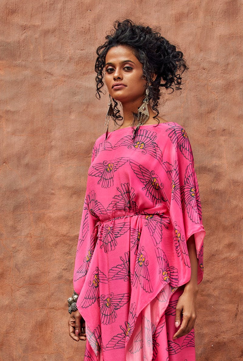 Thumbnail preview #3 for Hot Pink Kaftan